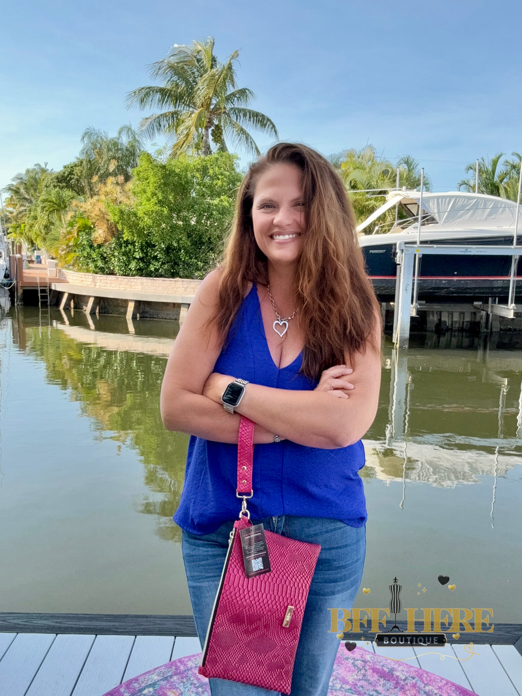 Pink Python MJ Luxe Clutch by Makeup Junkie Bags - BFF Here