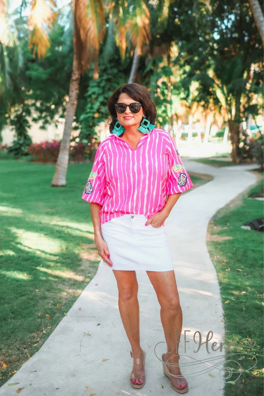 PREORDER-Donna Embroidered Top by Jess Lea (Ships Beginning of June) - BFF Here