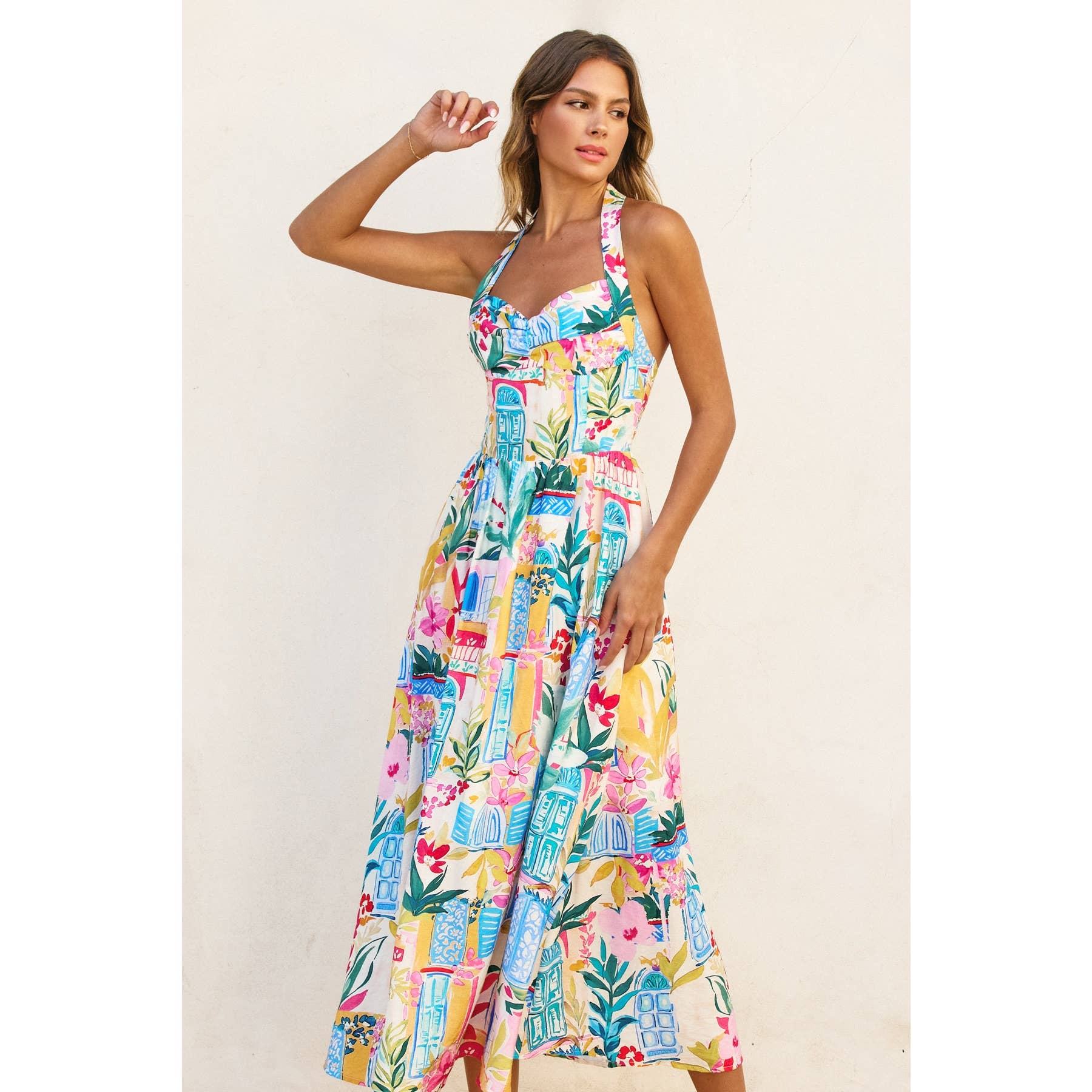 Havana Daydream Halter Dress - BFF Here