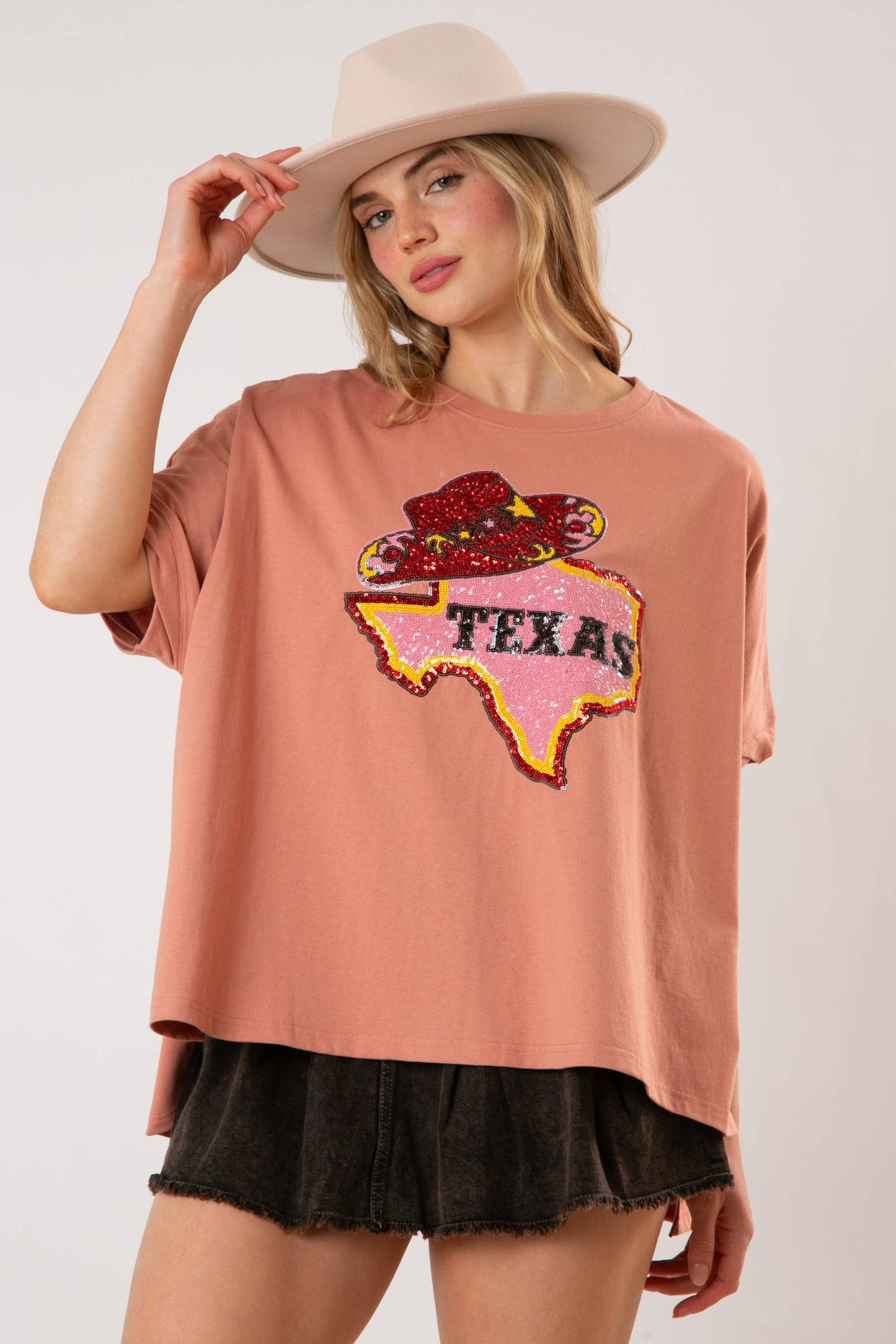 Glittering Texas Spirit Tee - BFF Here