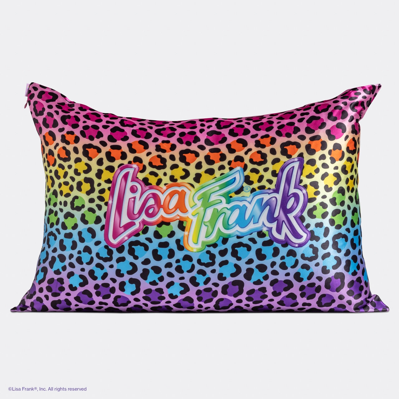 Lisa Frank X Kitsch Satin Pillowcase - Rainbow Leopard
