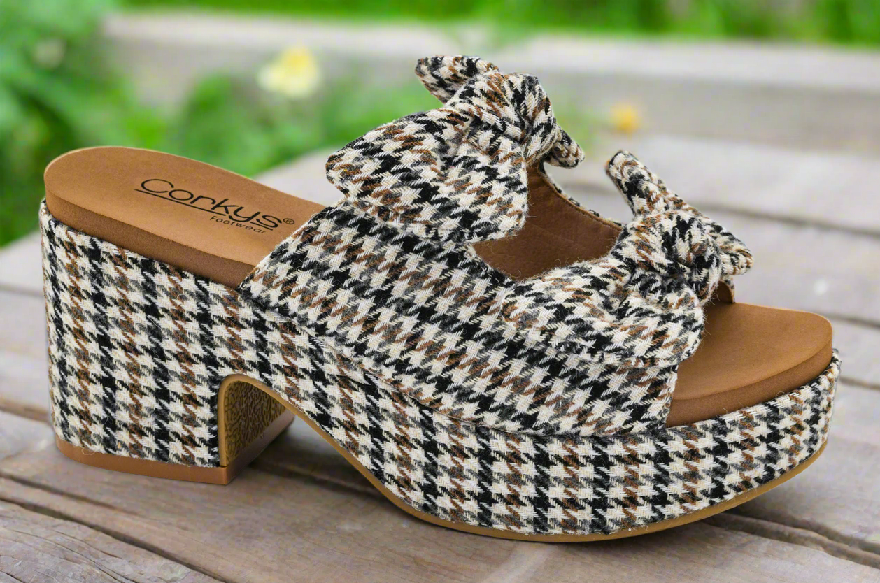 Put A Bow On It / Black Tan Houndstooth by Corkys (ETA: Beginning of October) - BFF Here