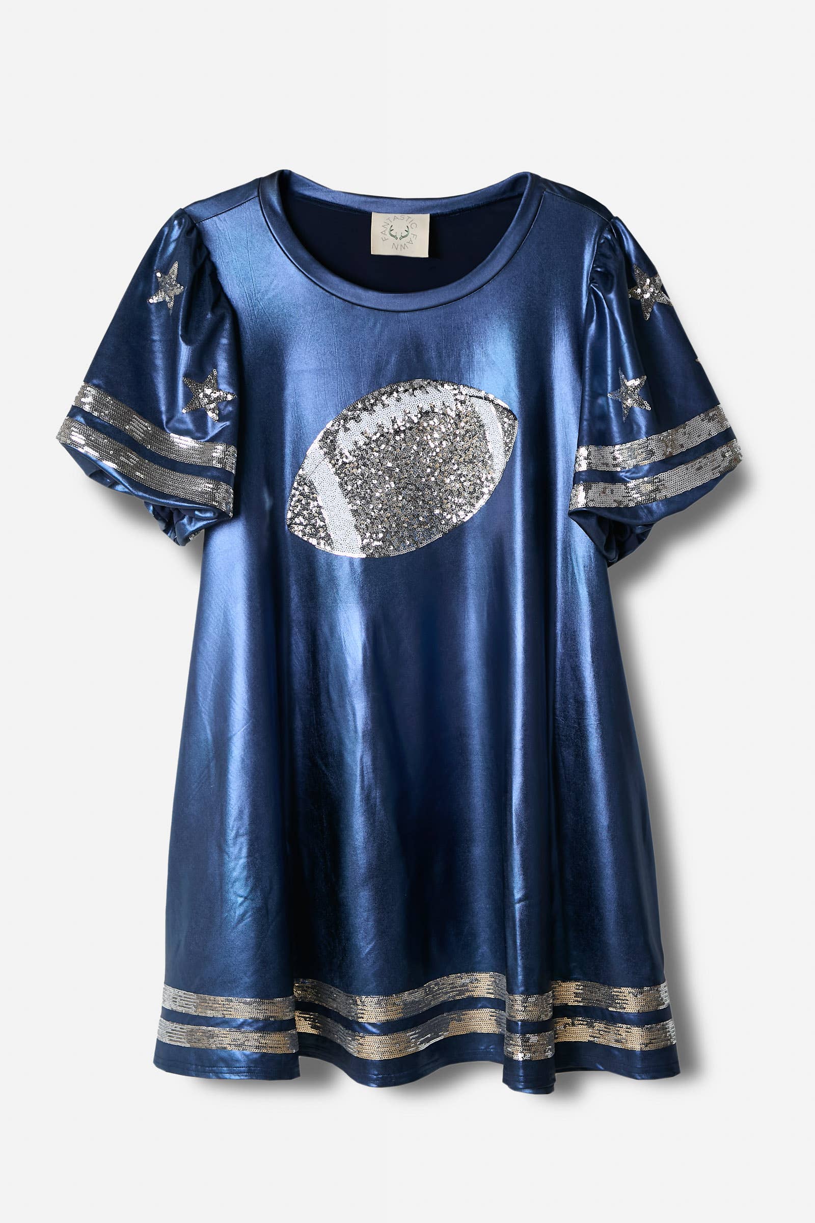 Touchdown Shine: Football Tunic Dress - BFF Here