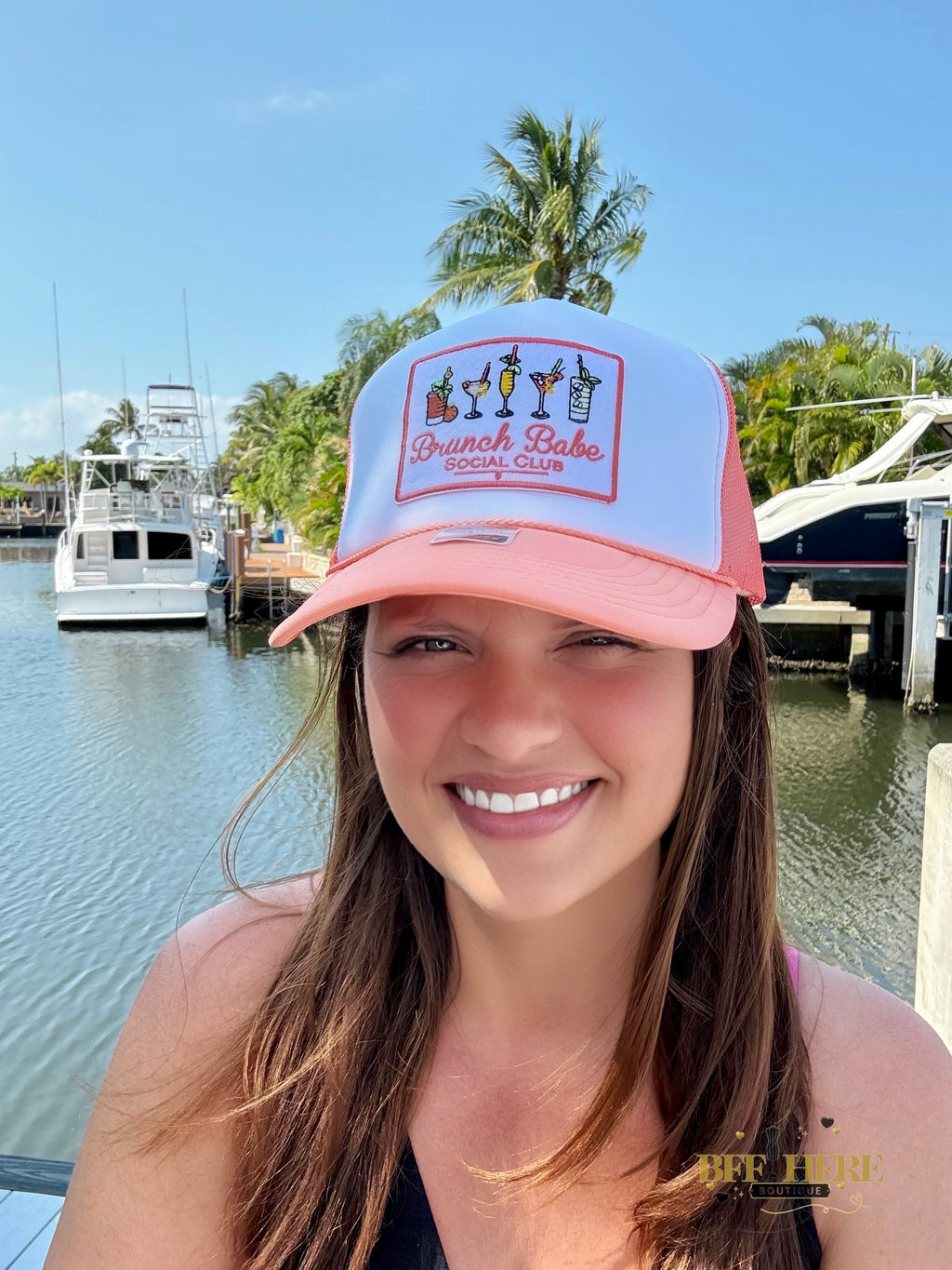 Brunch Babe Social Club Trucker Hat - BFF Here