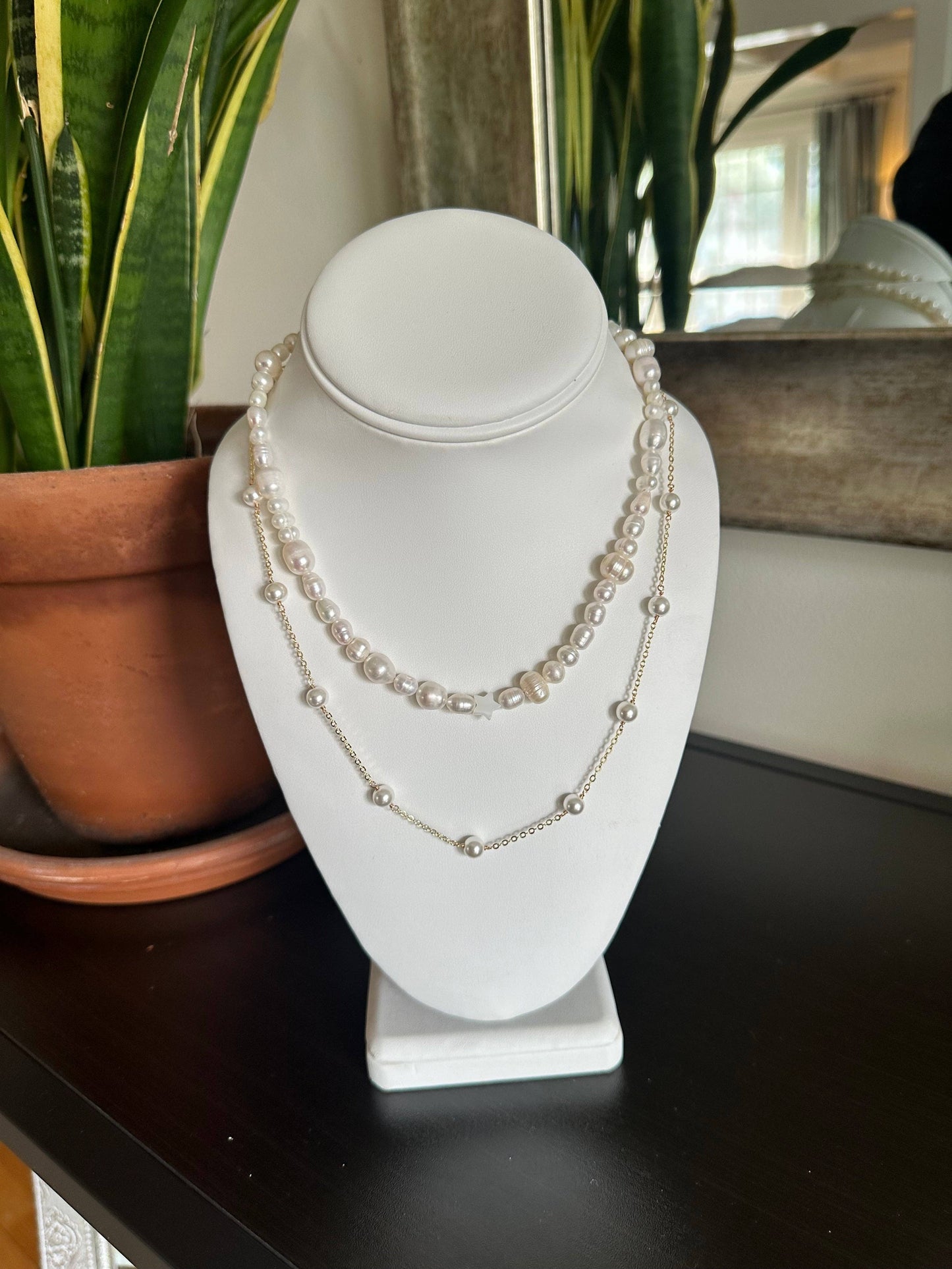 Radiant Harmony Pearl Necklace