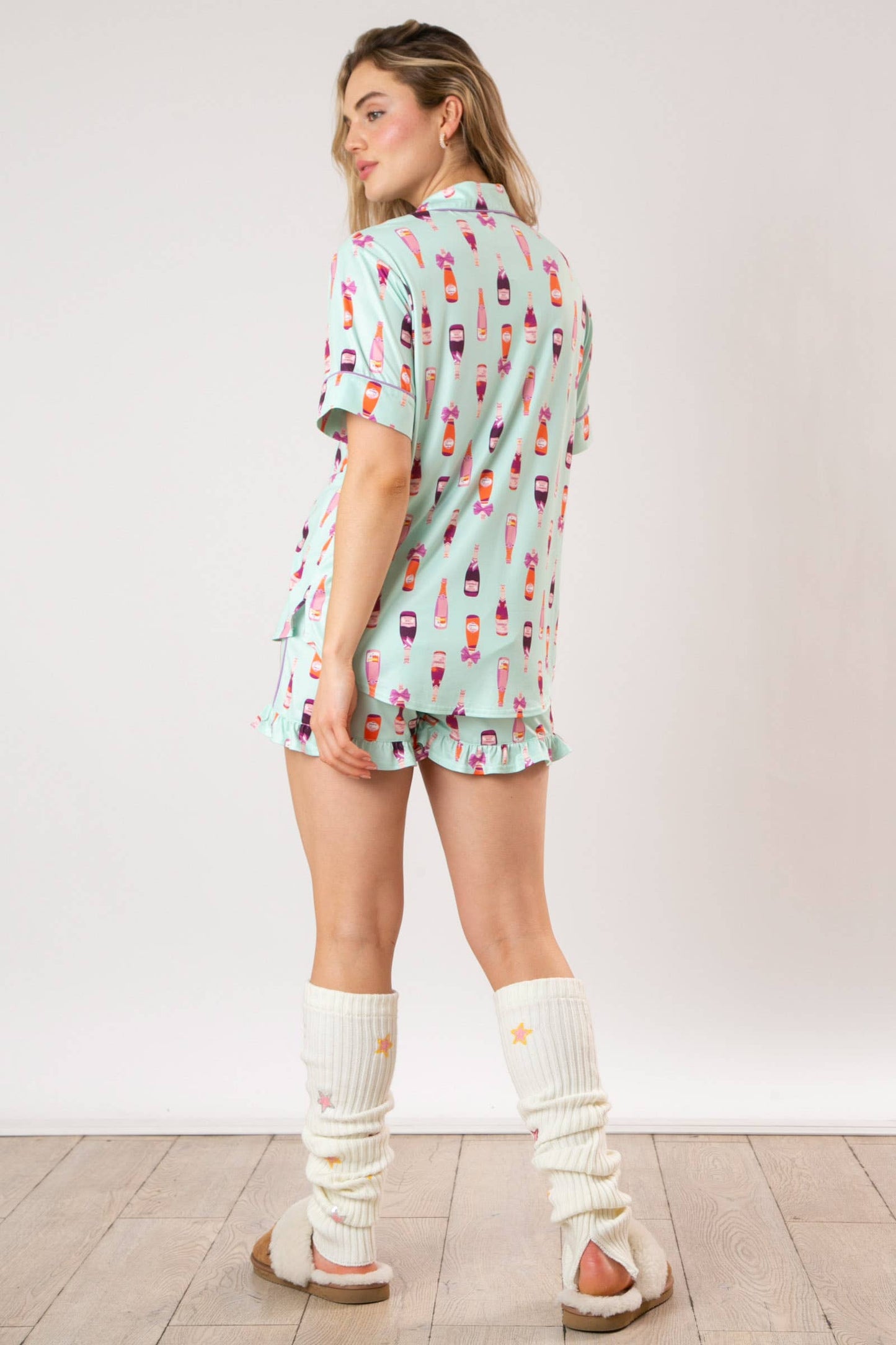 Bubbly Dreams Champagne Pajama Top - BFF Here