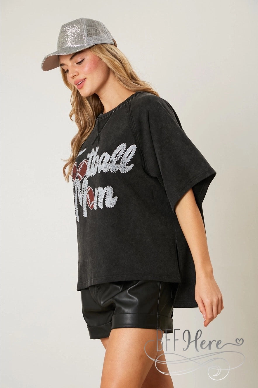 Game Day Glam: Sparkling 'Football Mom' Tee - BFF Here