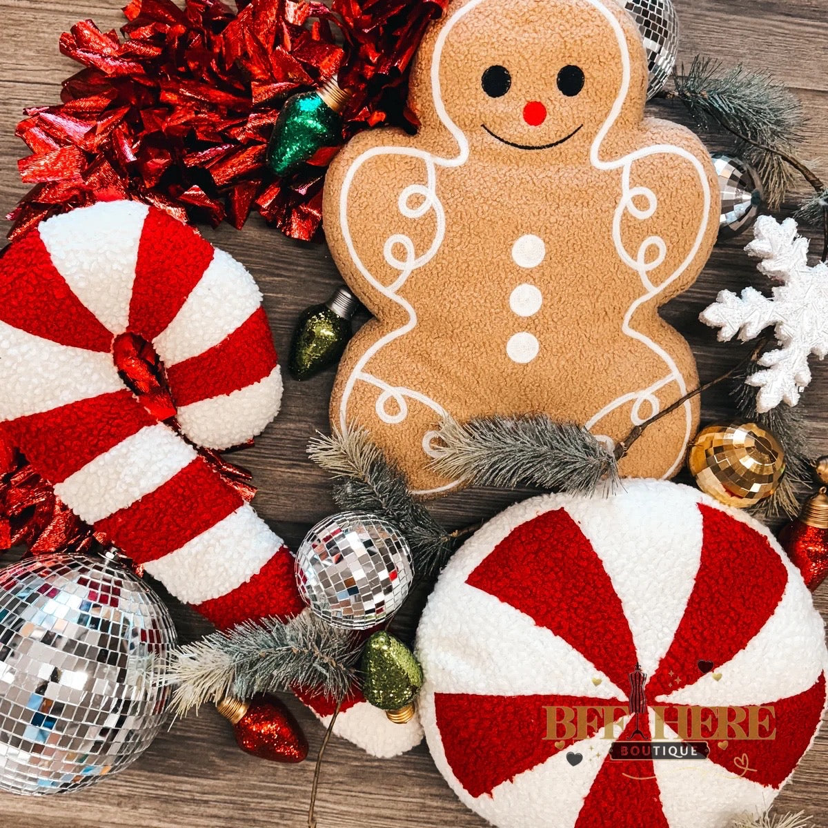 Gingerbread Hugs Pillow