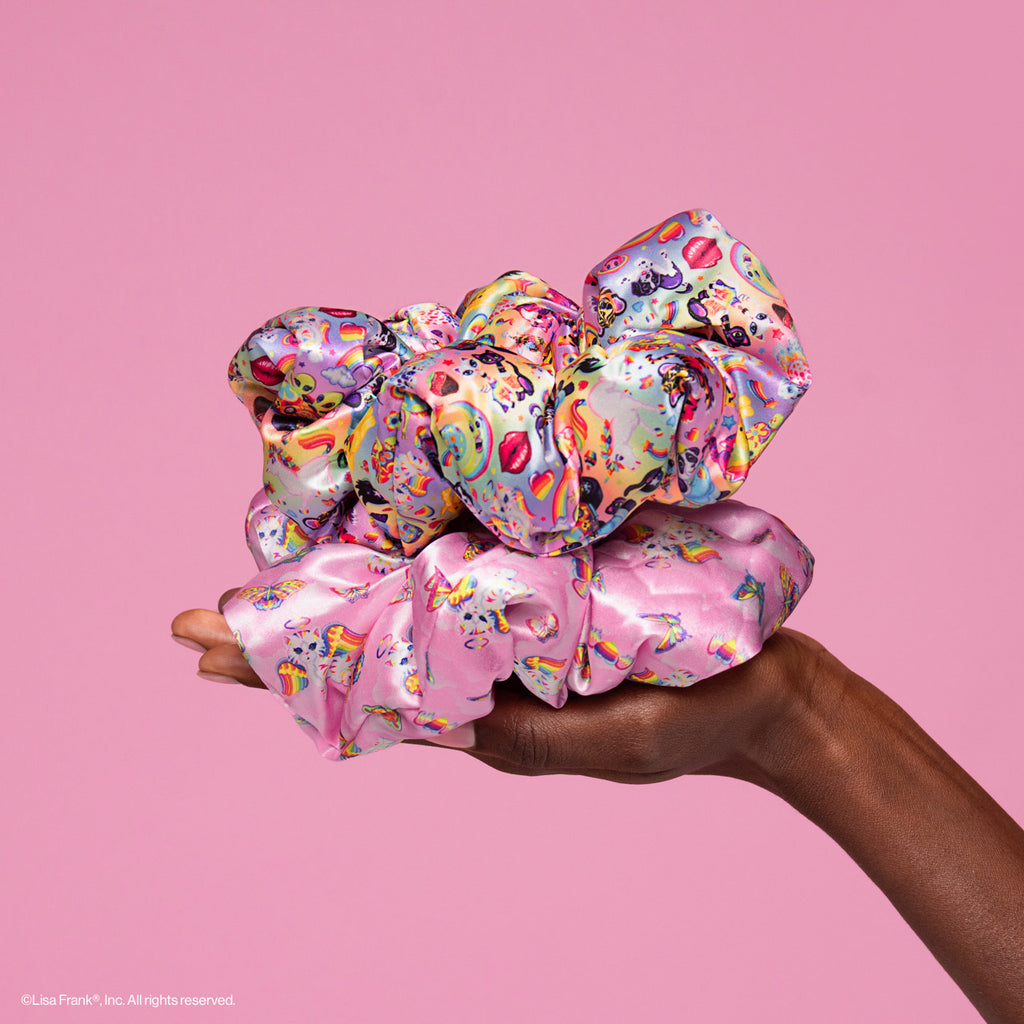 Lisa Frank X Kitsch Pillow Scrunchies® in Satin in the Fantastic World of Lisa Frank (Ships Mid December)
