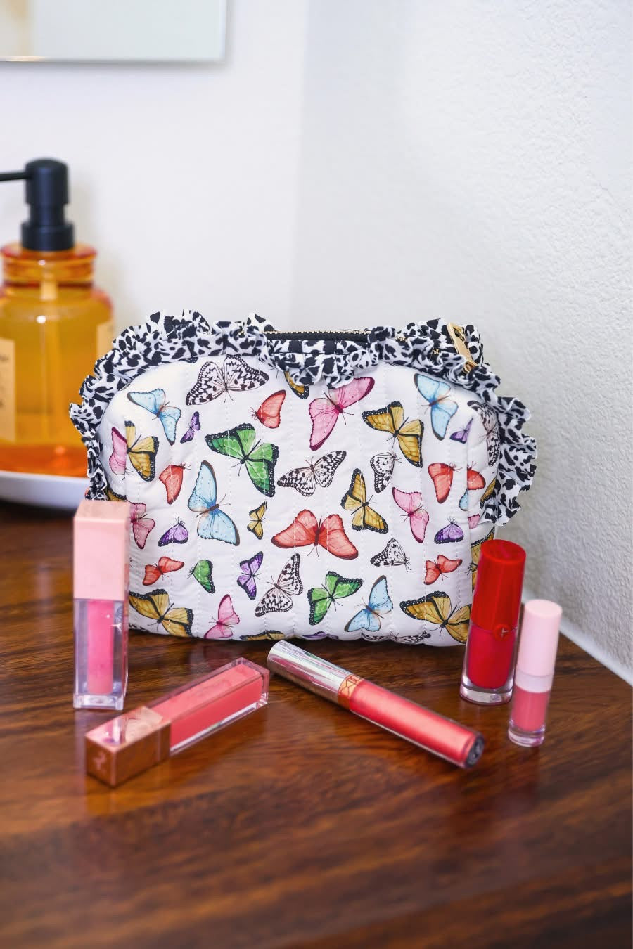 Butterfly Bliss Quilted Ruffle Bag by Jess Lea - BFF Here