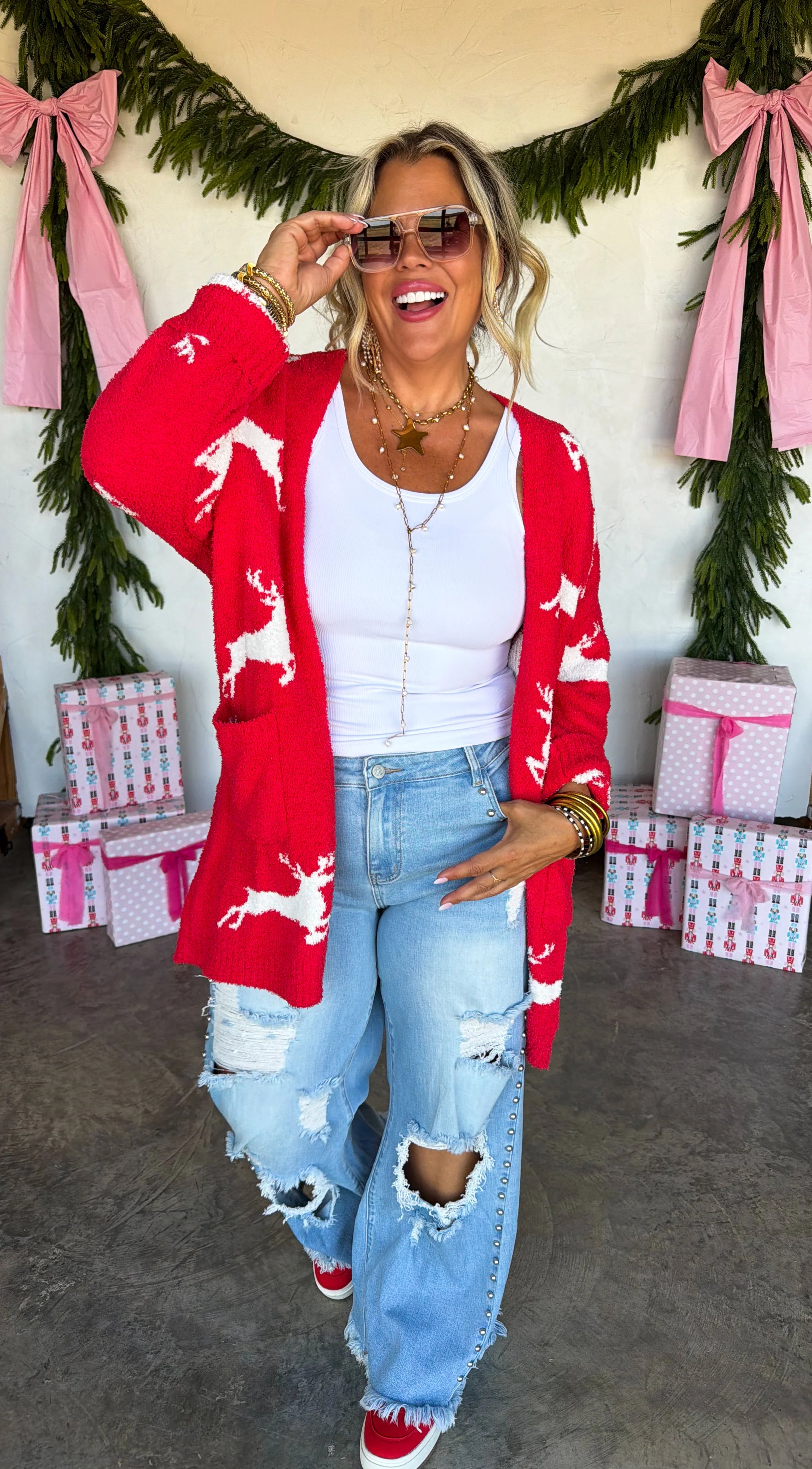 PREORDER: Cozy Christmas Cloud Cardigan by BLAKELEY (ETA: October)