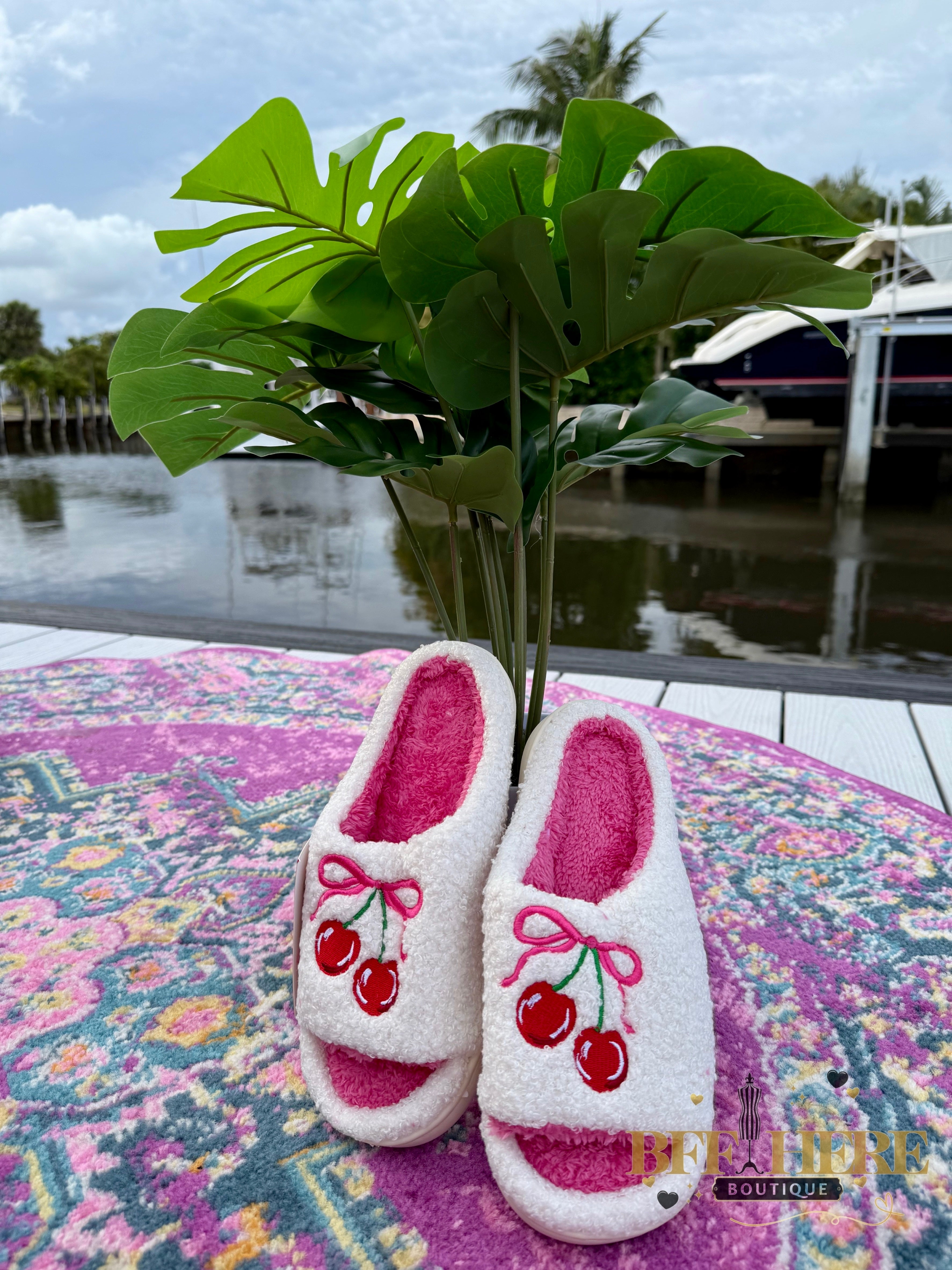 Cherry Bomb Slippers by Jess Lea - BFF Here