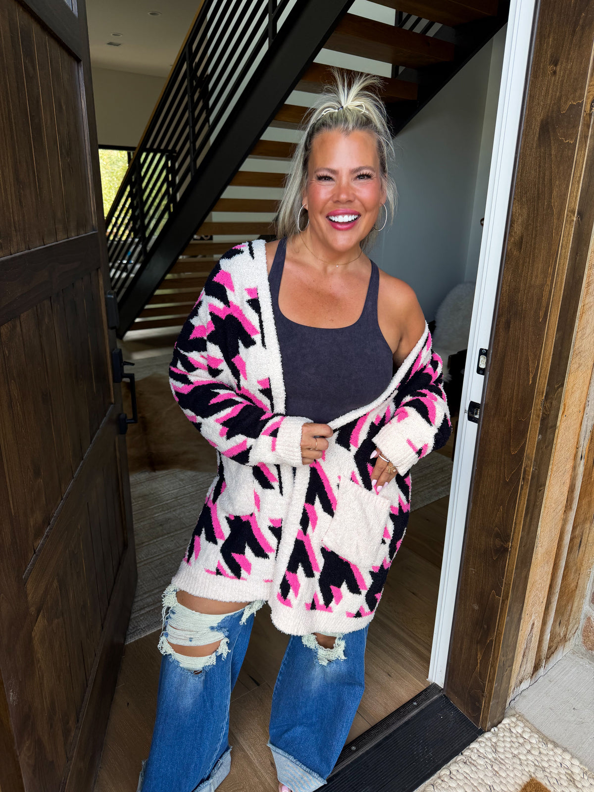 PREORDER: Houndstooth Cloud Cardigan by Blakeley (ETA November)