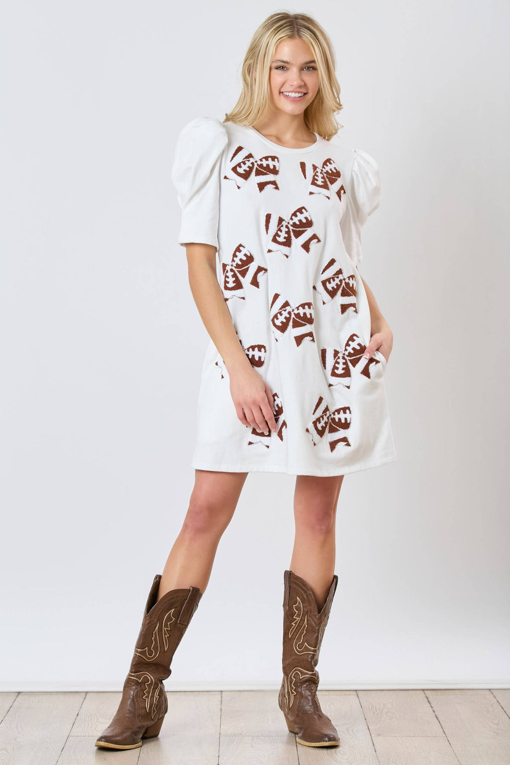 Game Day Chic: Football Bow Dress - BFF Here