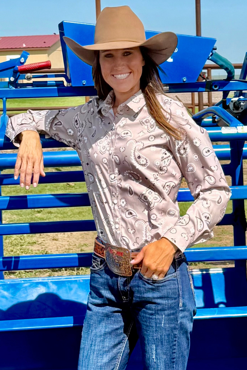 Bandana Country Button Up by Sterling Kreek - BFF Here