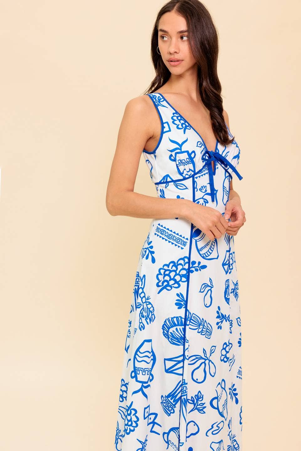 Santorini Blues Maxi by Flying Tomato - BFF Here