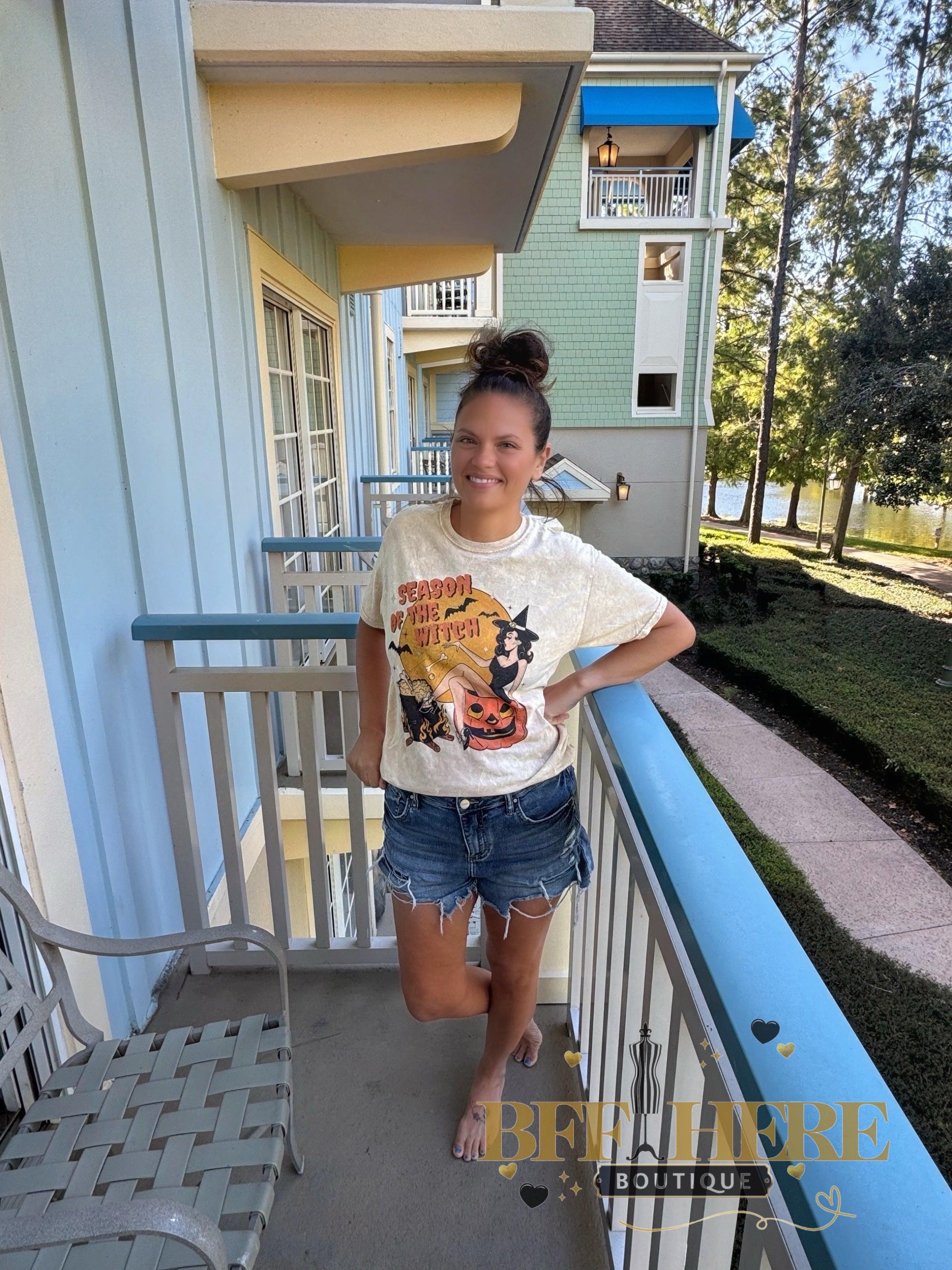 Season of the Witch Vintage Halloween Tee - BFF Here