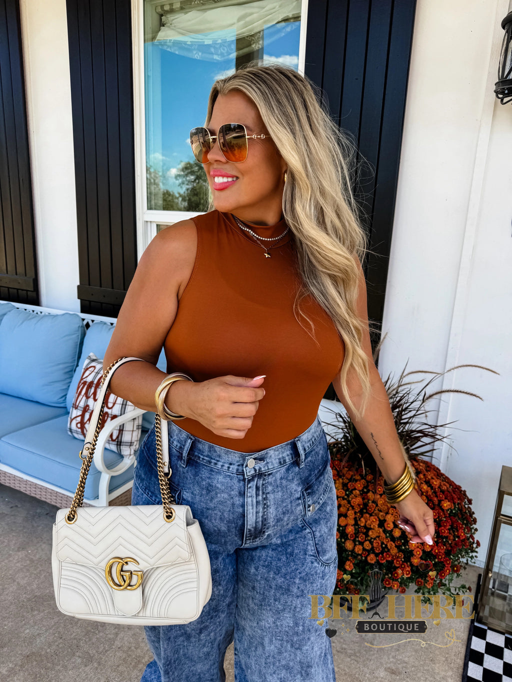 PREORDER: Bailey Mock Neck Bodysuit by Blakeley (Ships End of November) - BFF Here