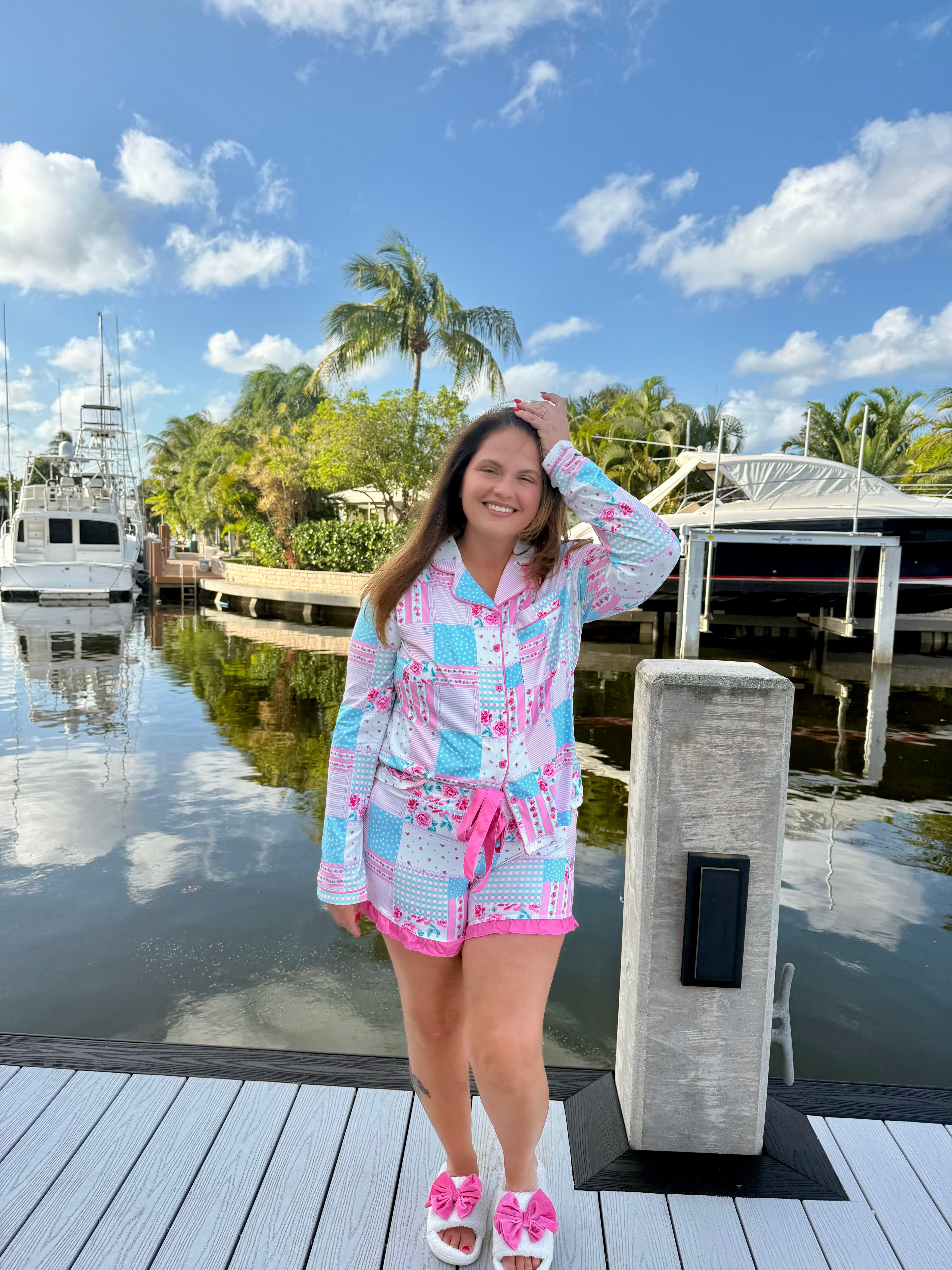 Pink Heirloom Ruffle Pajama Set by Jess Lea (Array) - BFF Here