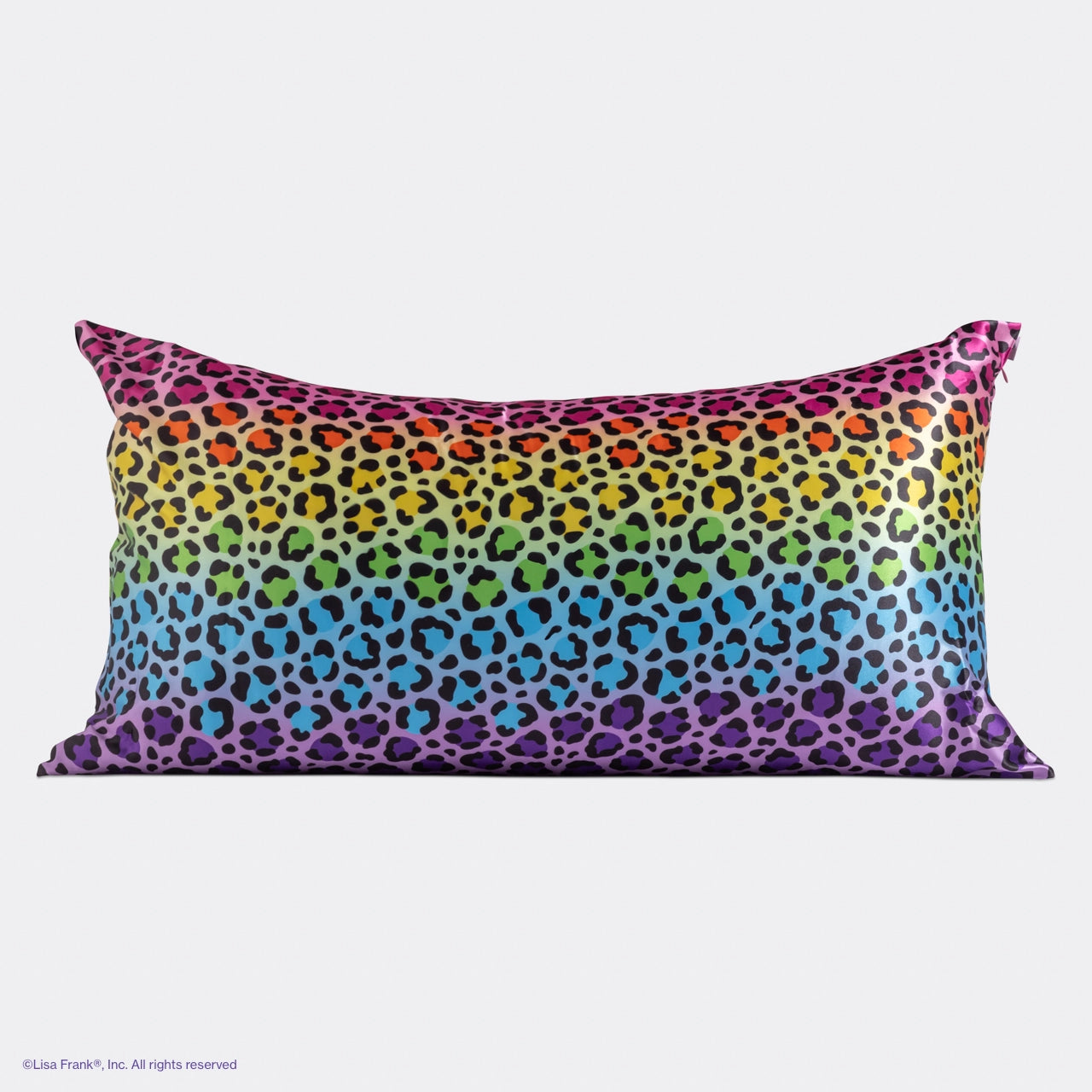 Lisa Frank X Kitsch Satin Pillowcase - Rainbow Leopard
