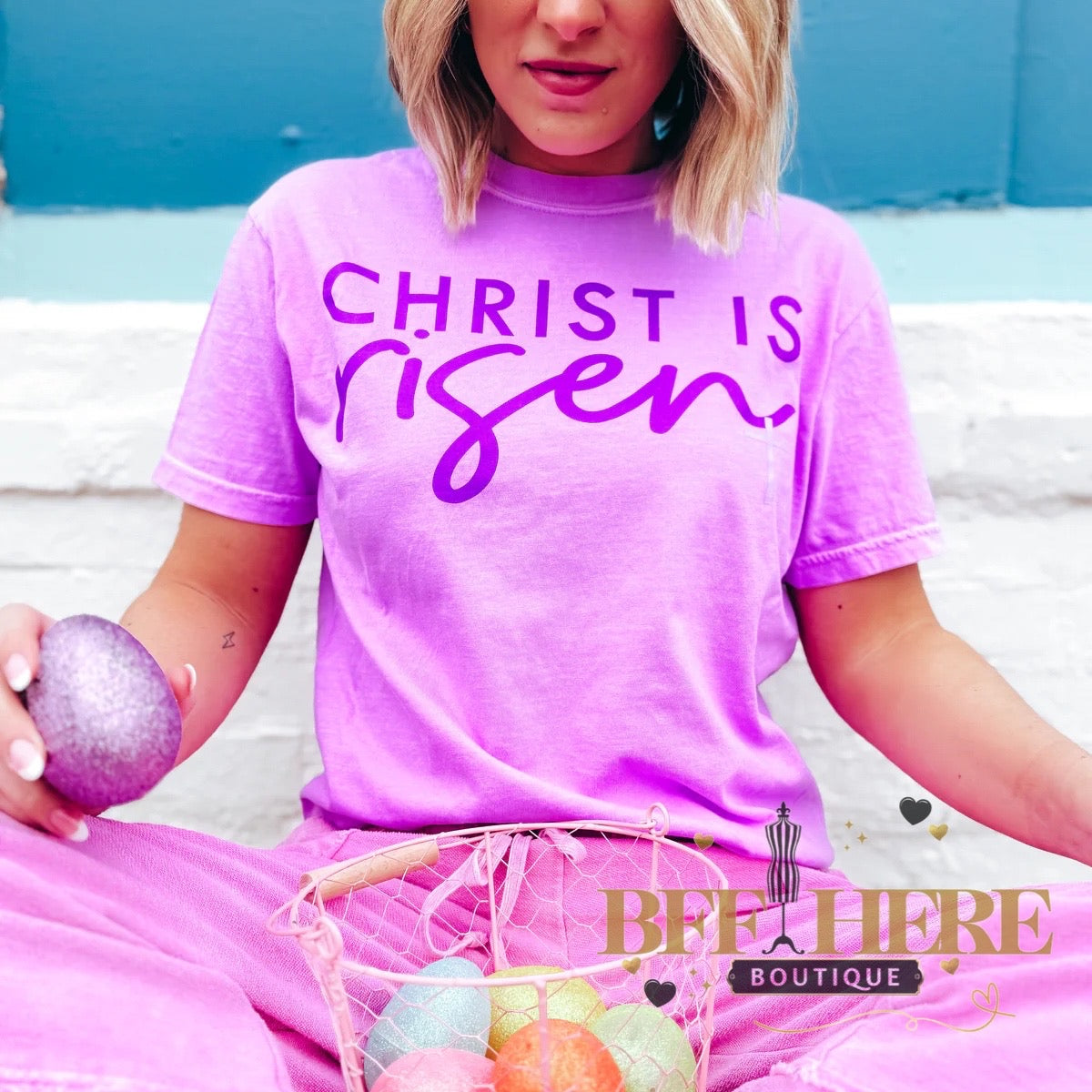 Christ is Risen Tee - BFF Here