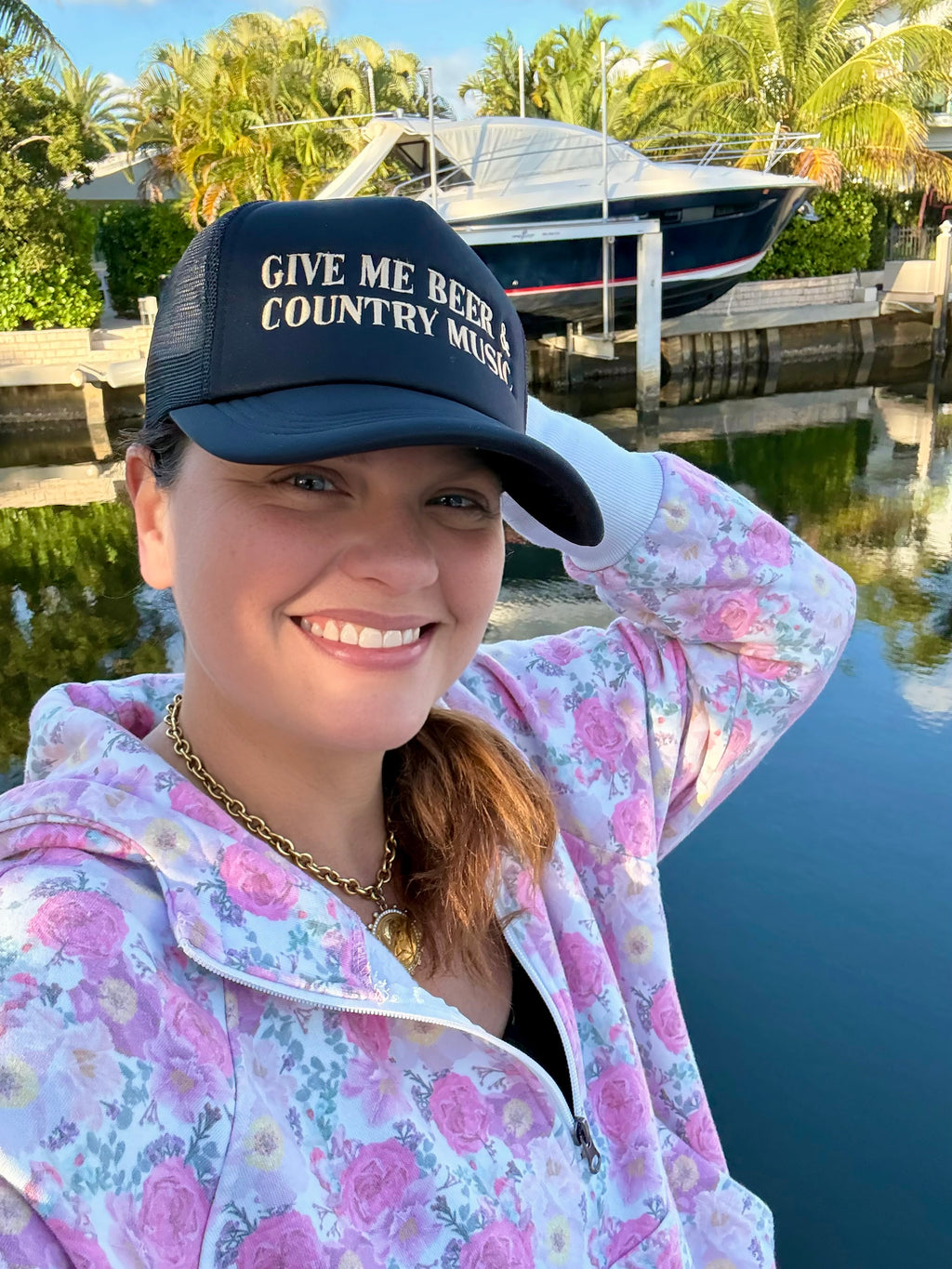 Give Me Beer & Country Music Trucker Hat - BFF Here