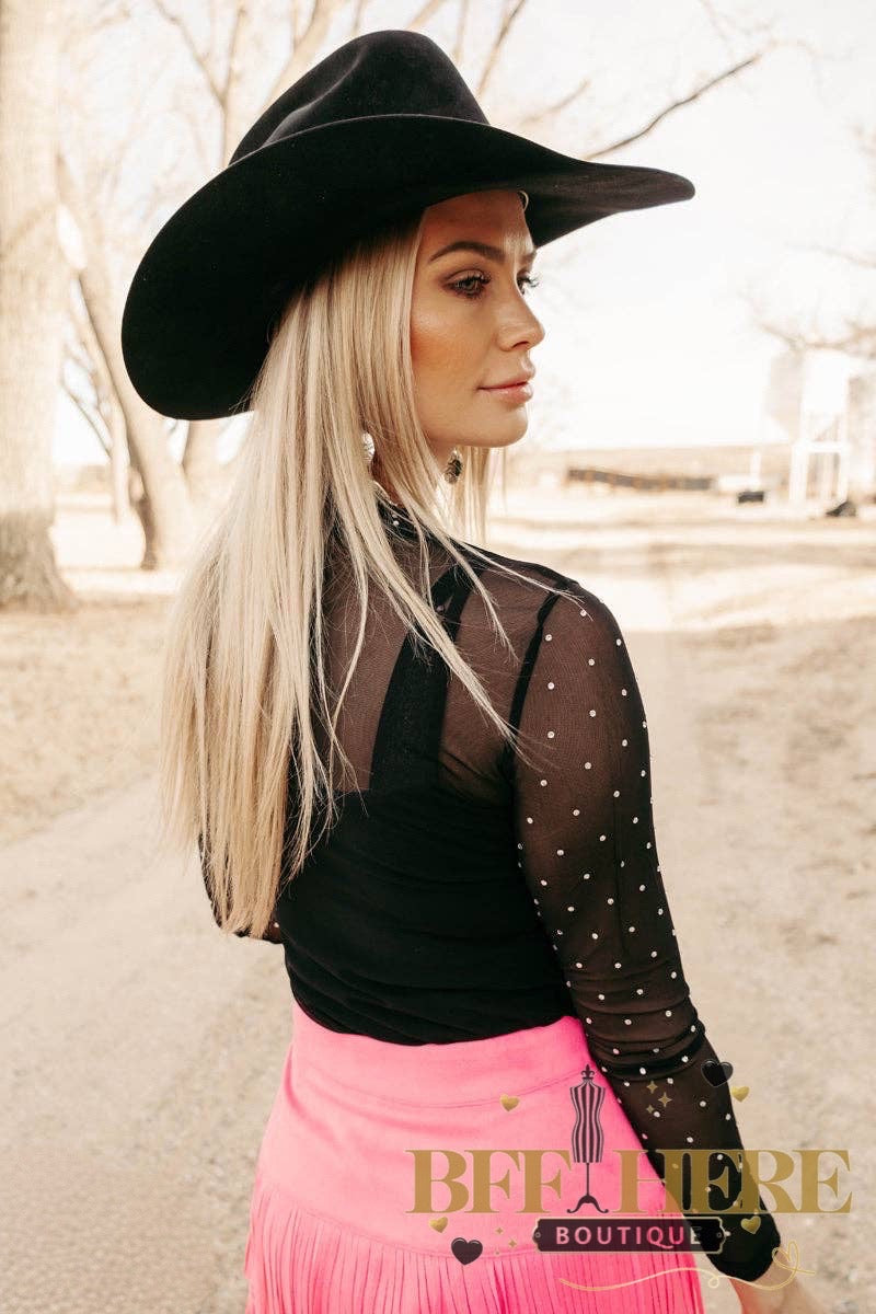 Stars at Night Mesh Top by Sterling Kreek - BFF Here