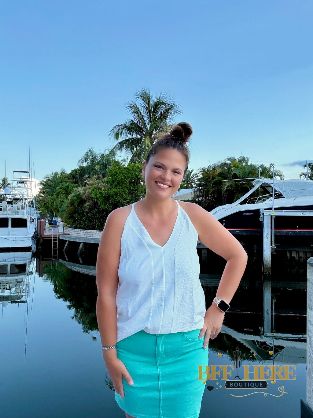 Nova Denim Skirt / Turquoise by Jess Lea - BFF Here