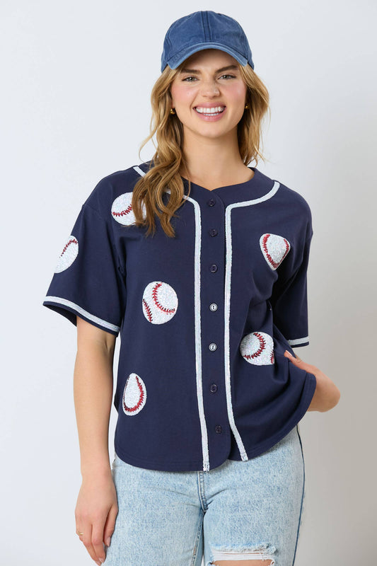 Major League Style: Baseball Top - BFF Here