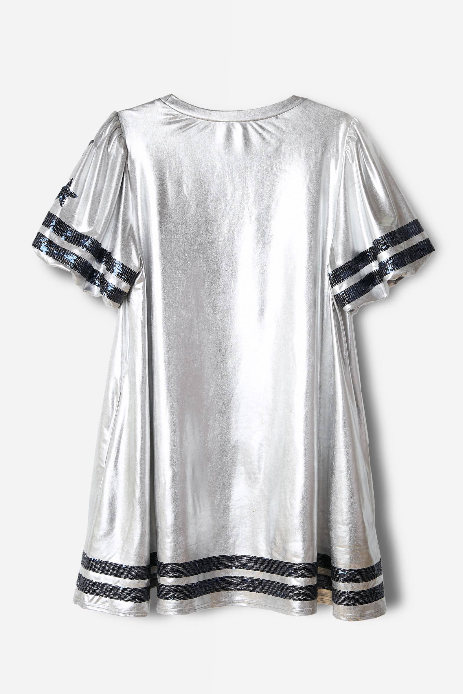 Touchdown Shine: Football Tunic Dress - BFF Here