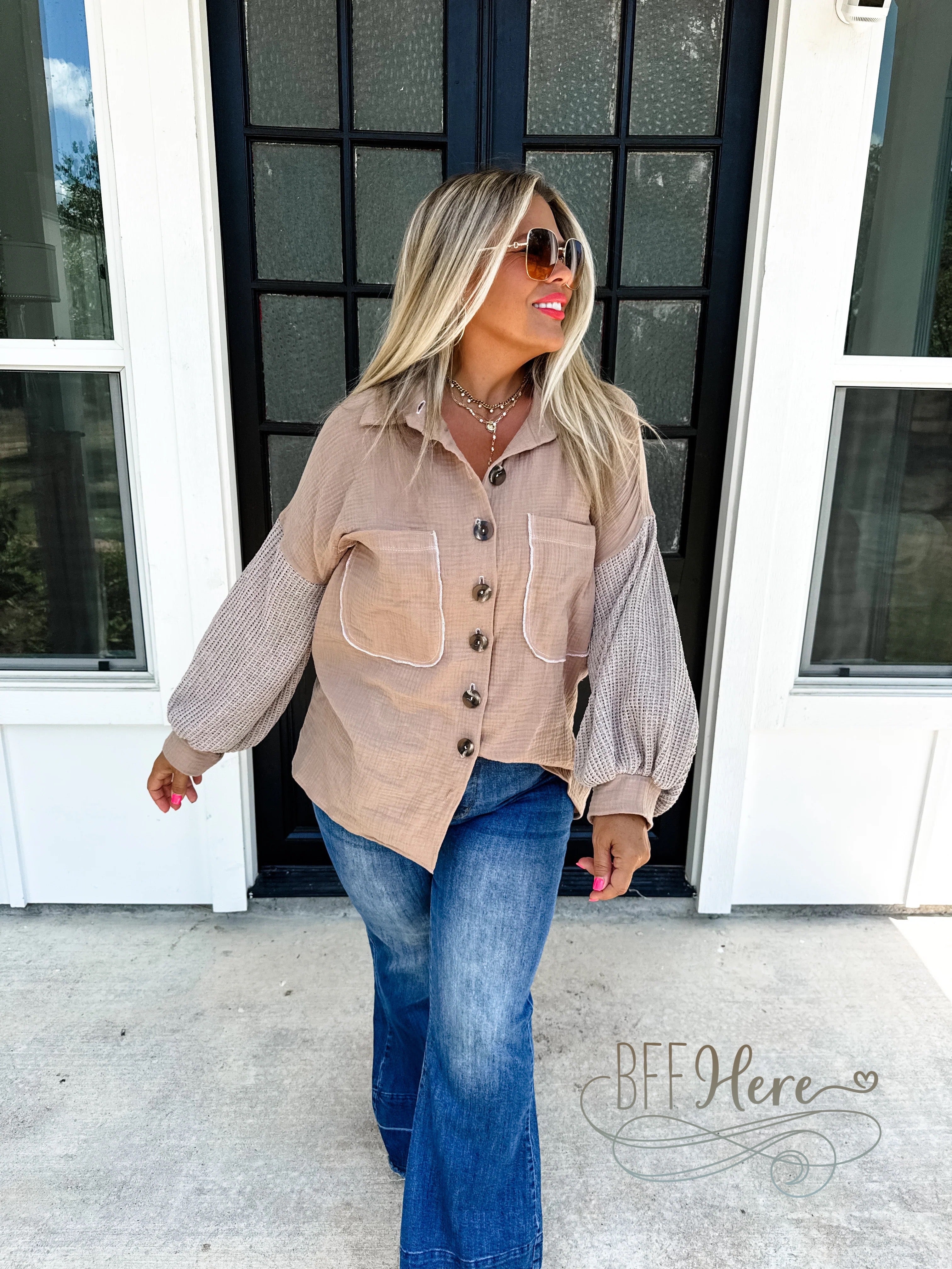 PREORDER: In The Moment Knit Sleeve Top by Blakeley (Ships Beginning of October) - BFF Here