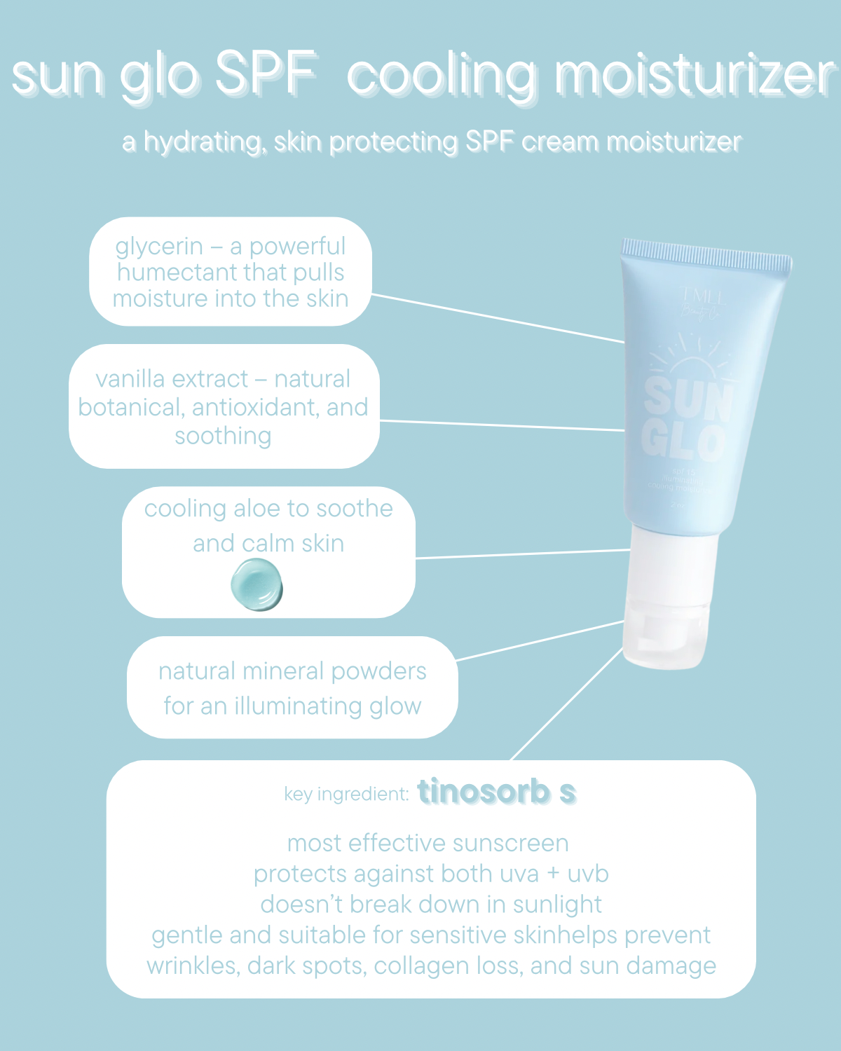 TMLL Sun Glo Cooling Moisturizer by TMLL Beauty (Ships 2-3 weeks)