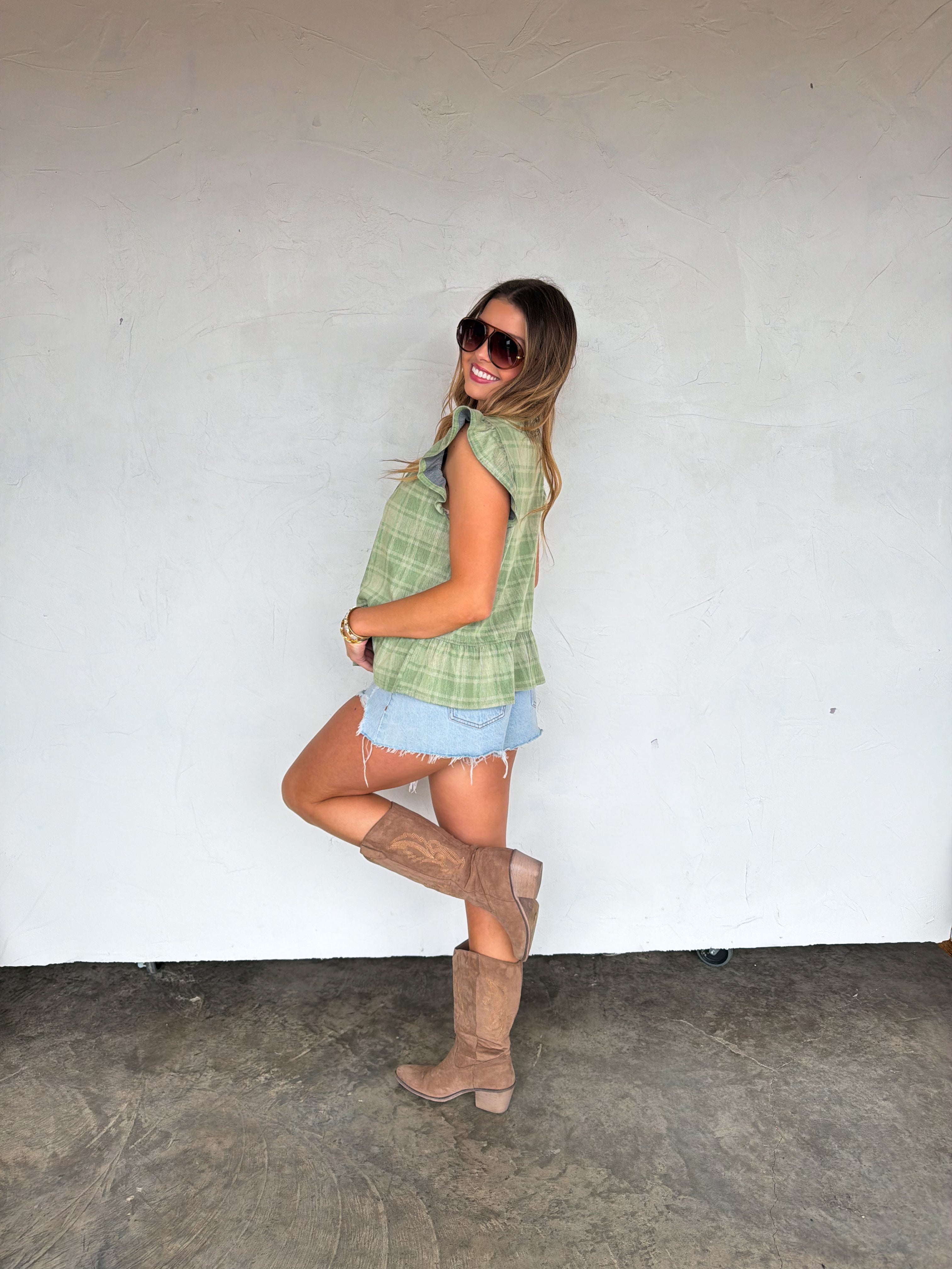 PREORDER- GARDEN GIRL DENIM VEST - BFF Here