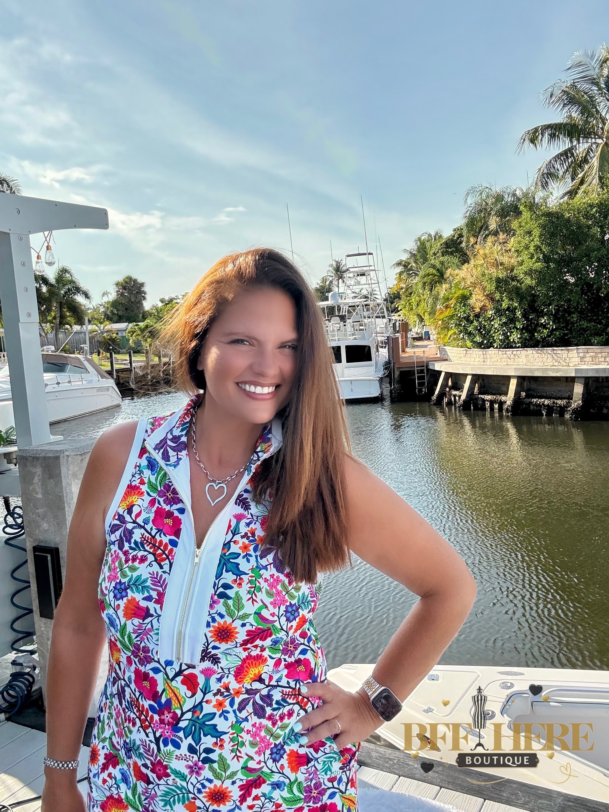 Everyday Zipper Dress / Fiesta Time White by Jess Lea - BFF Here