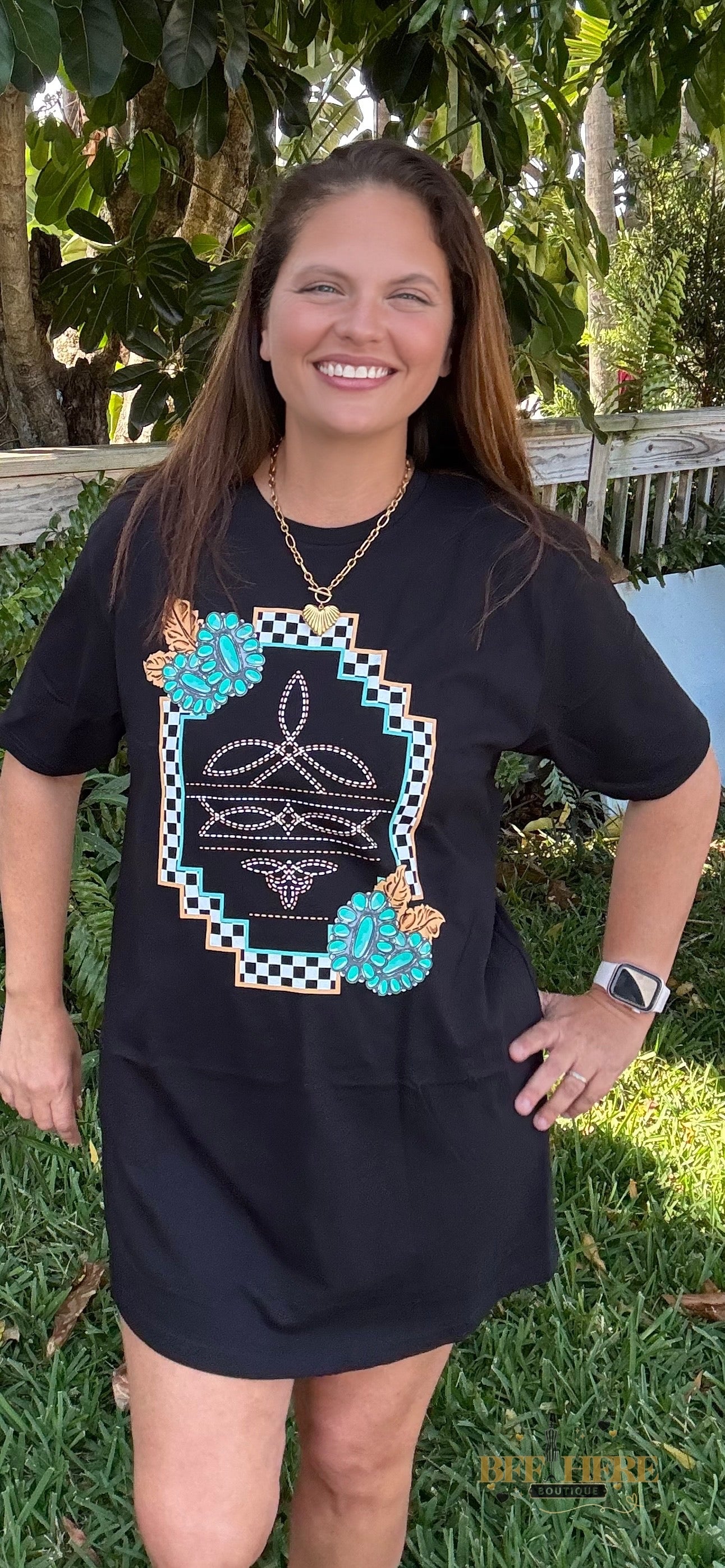 Small Town Big Dreams T-Shirt Dress by Sterling Kreek - BFF Here