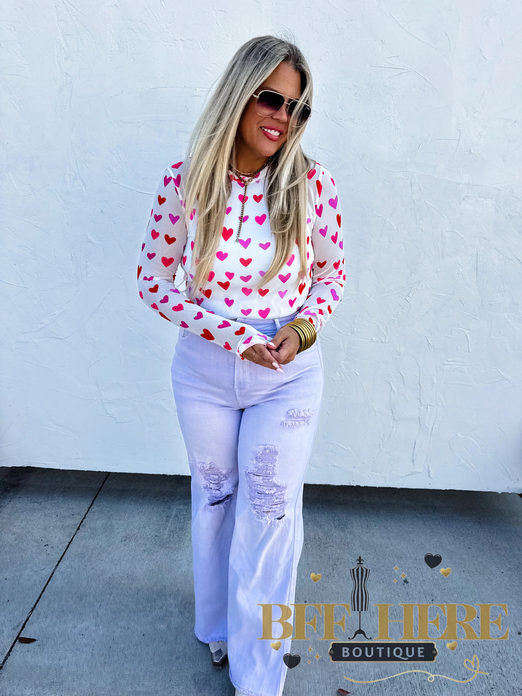 Pastel Blakeley Distressed Jeans by Blakeley - BFF Here