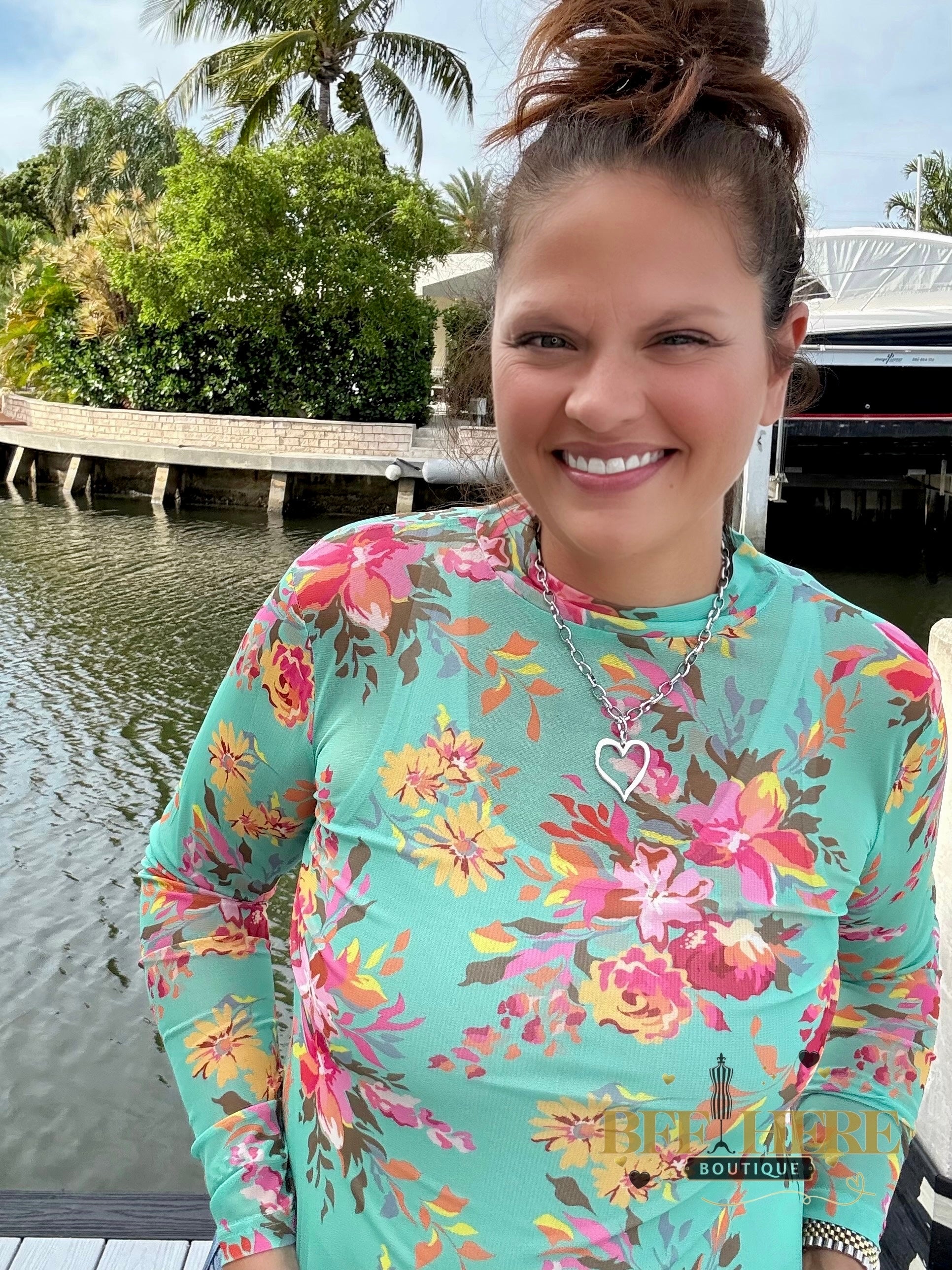 Floral Queen Mesh Top by Sterling Kreek - BFF Here