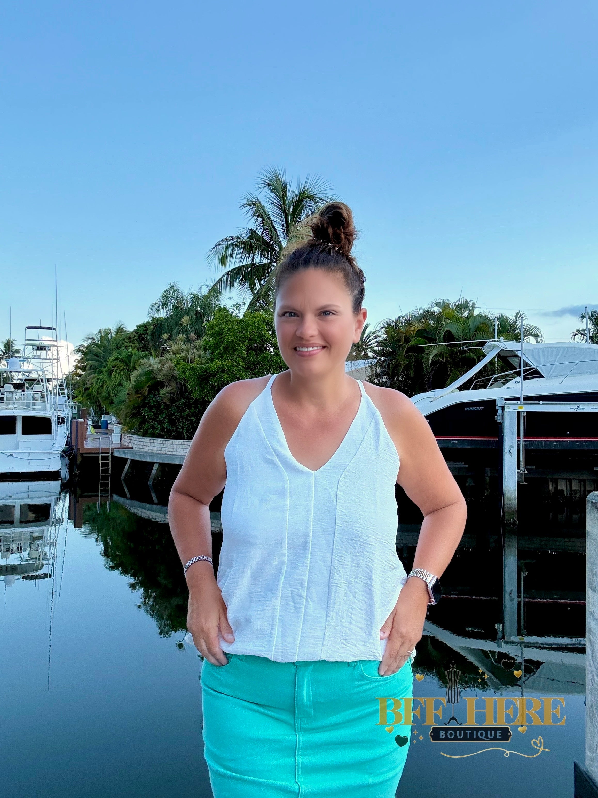 Nova Denim Skirt / Turquoise by Jess Lea - BFF Here