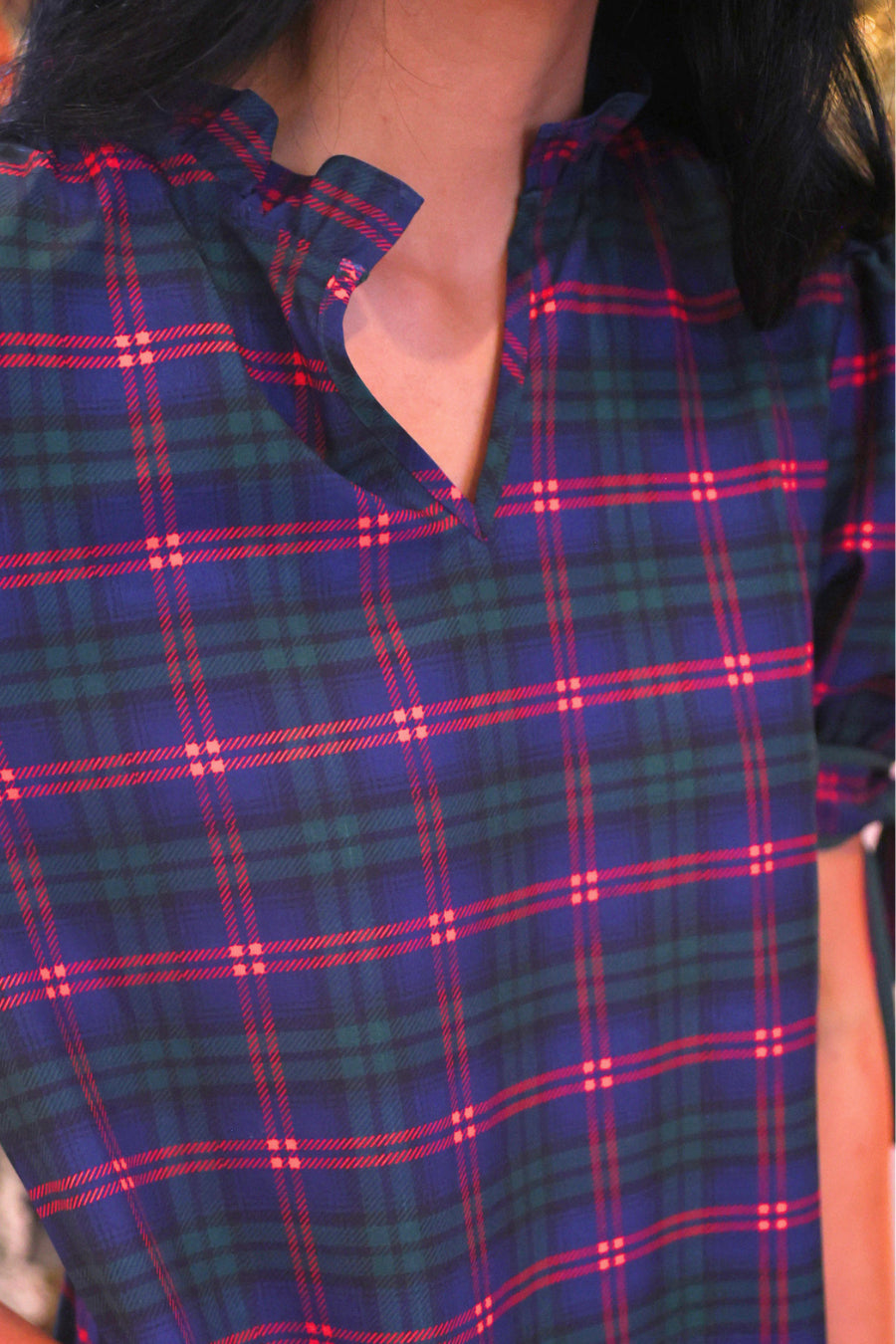 PREORDER: Evelyn Dress / Navy Plaid by Jess Lea (ETA: September)