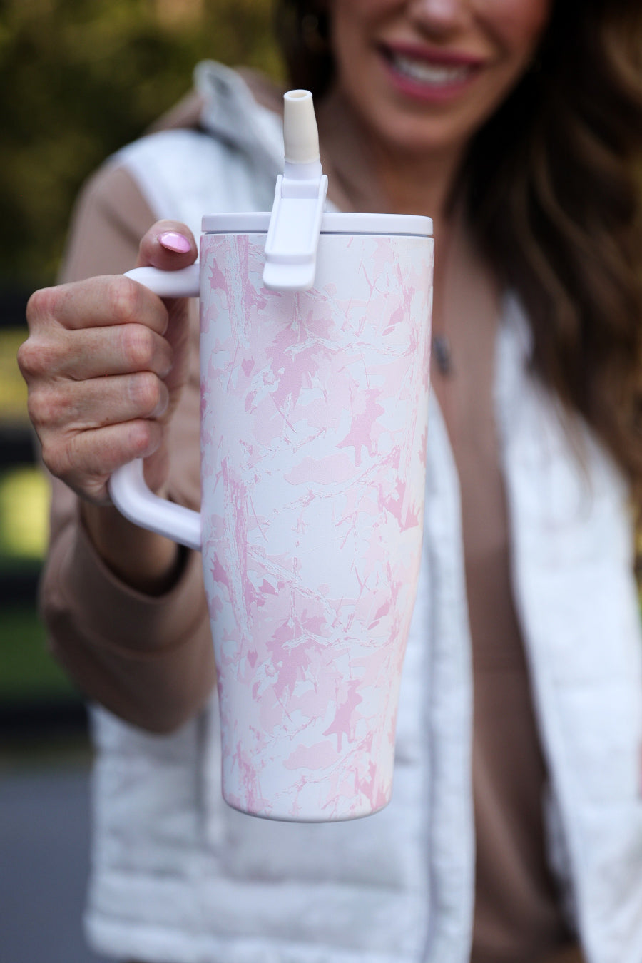 PREORDER: Chloe Camo Sleek Tumbler by Jess Lea / Pink - BFF Here