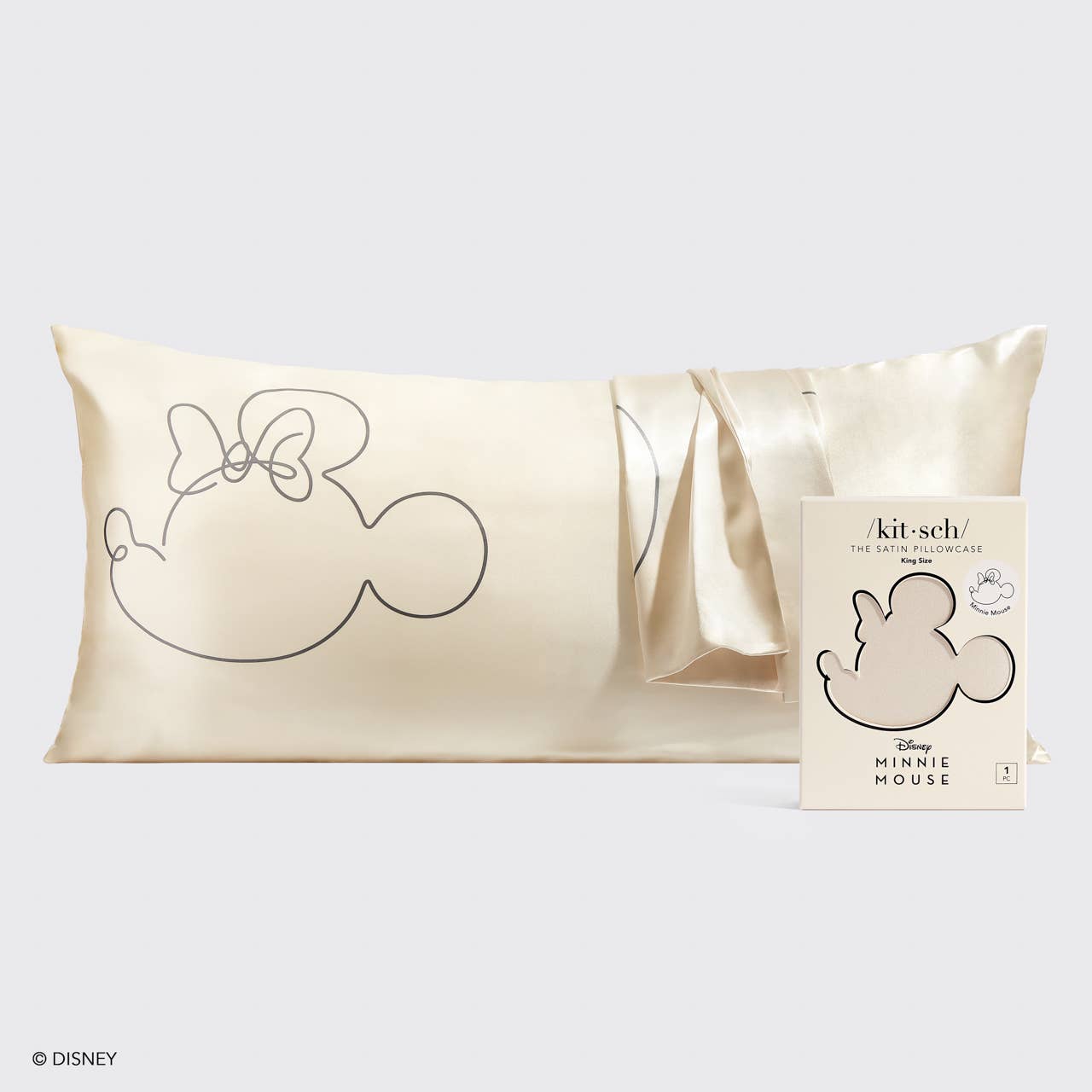 Kitsch & Mickey and Minnie Satin Pillowcase / King — Mrs. Mouse - BFF Here