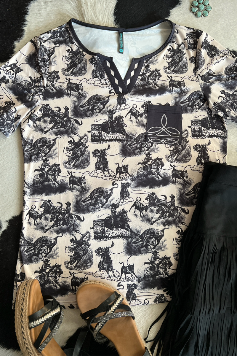 Rodeo Road Bootstitch Top by Sterling Kreek - BFF Here