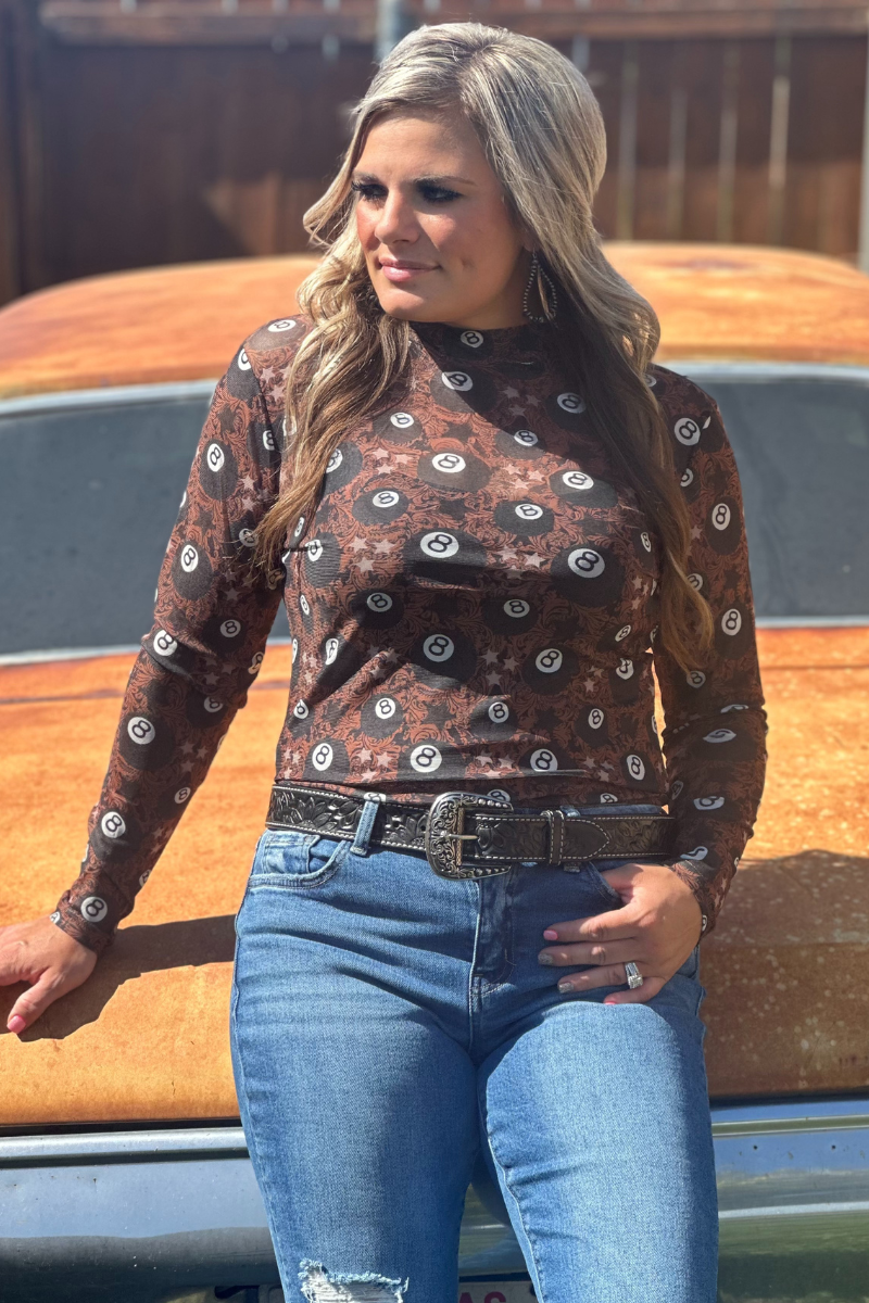 Lucky Shot Mesh Top by Sterling Kreek - BFF Here