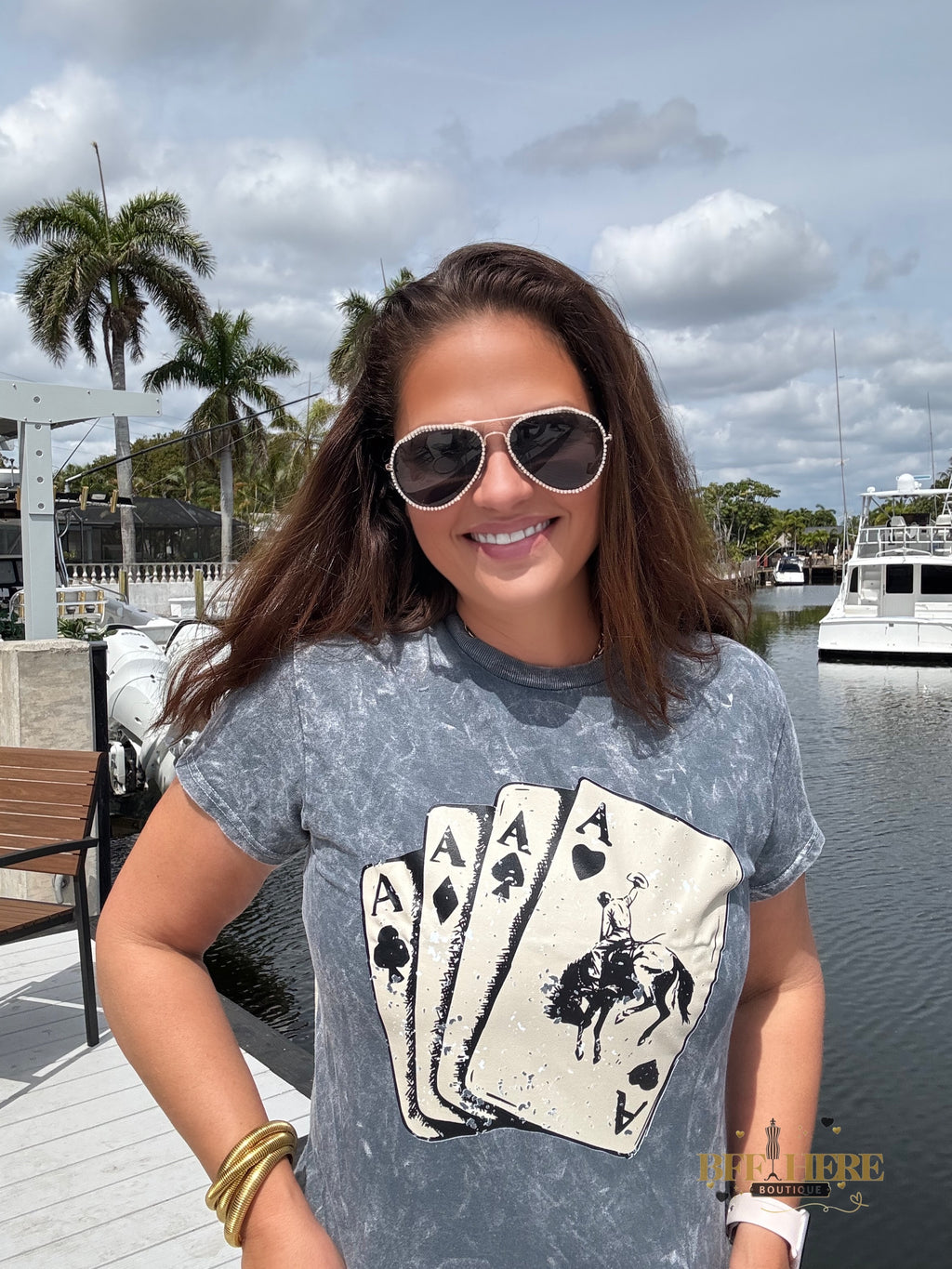 Four of a Kind Graphic Tee - BFF Here