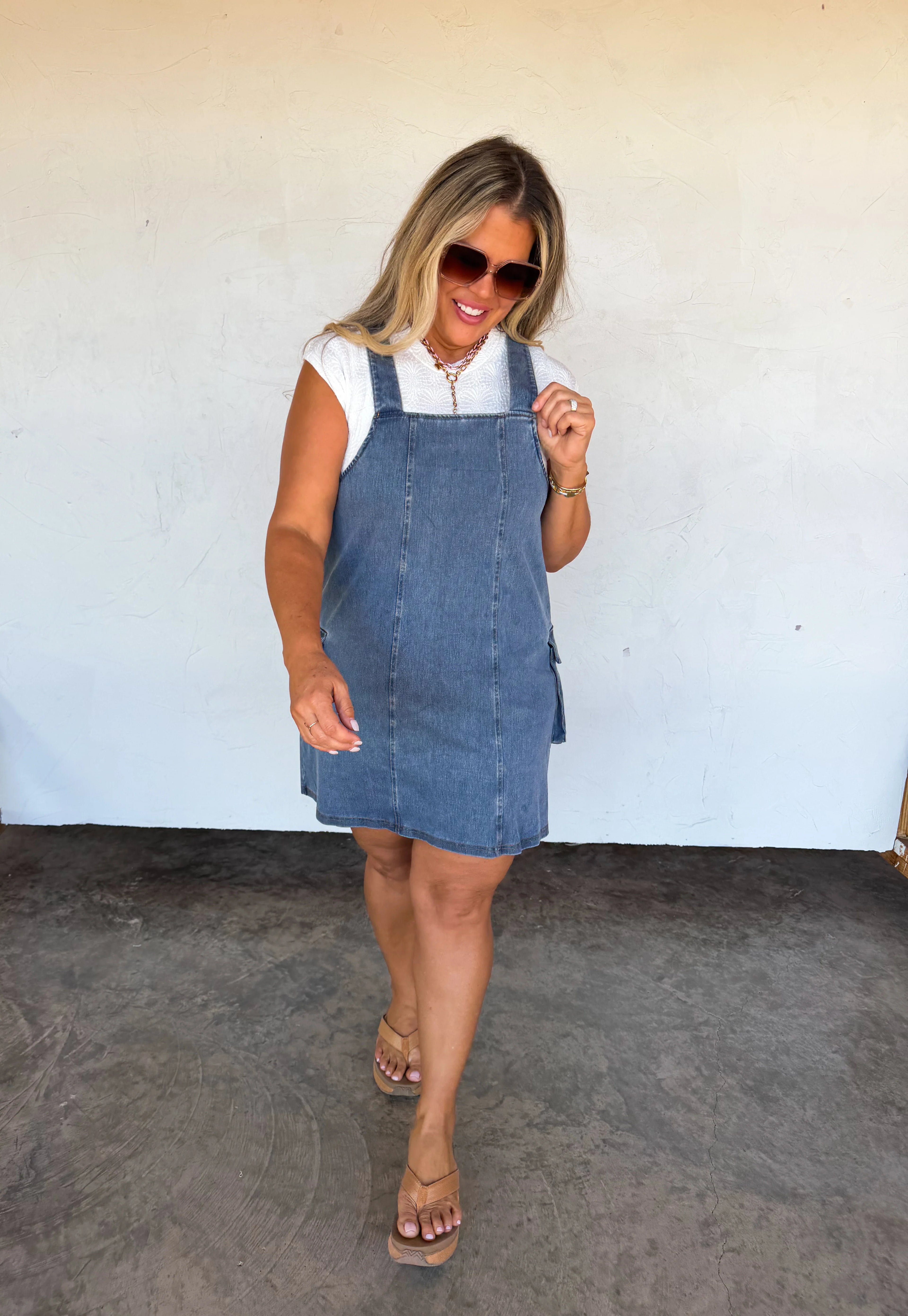 PREORDER: Denim Millie Overall Dress by Blakeley (ETA: May) - BFF Here