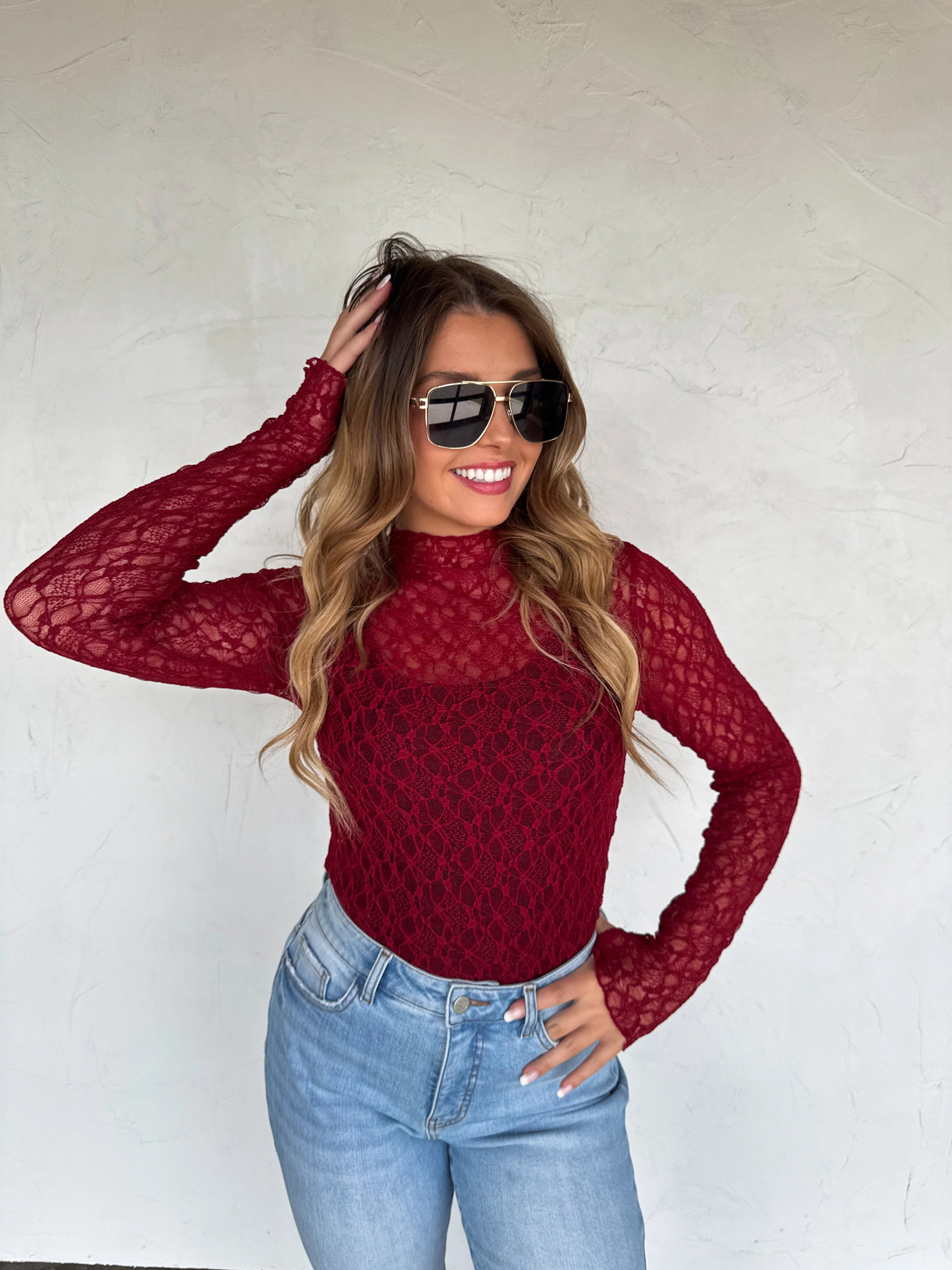 PREORDER: Jolie Lace Thumbhole Top by Blakeley (ETA: Mid November) - BFF Here