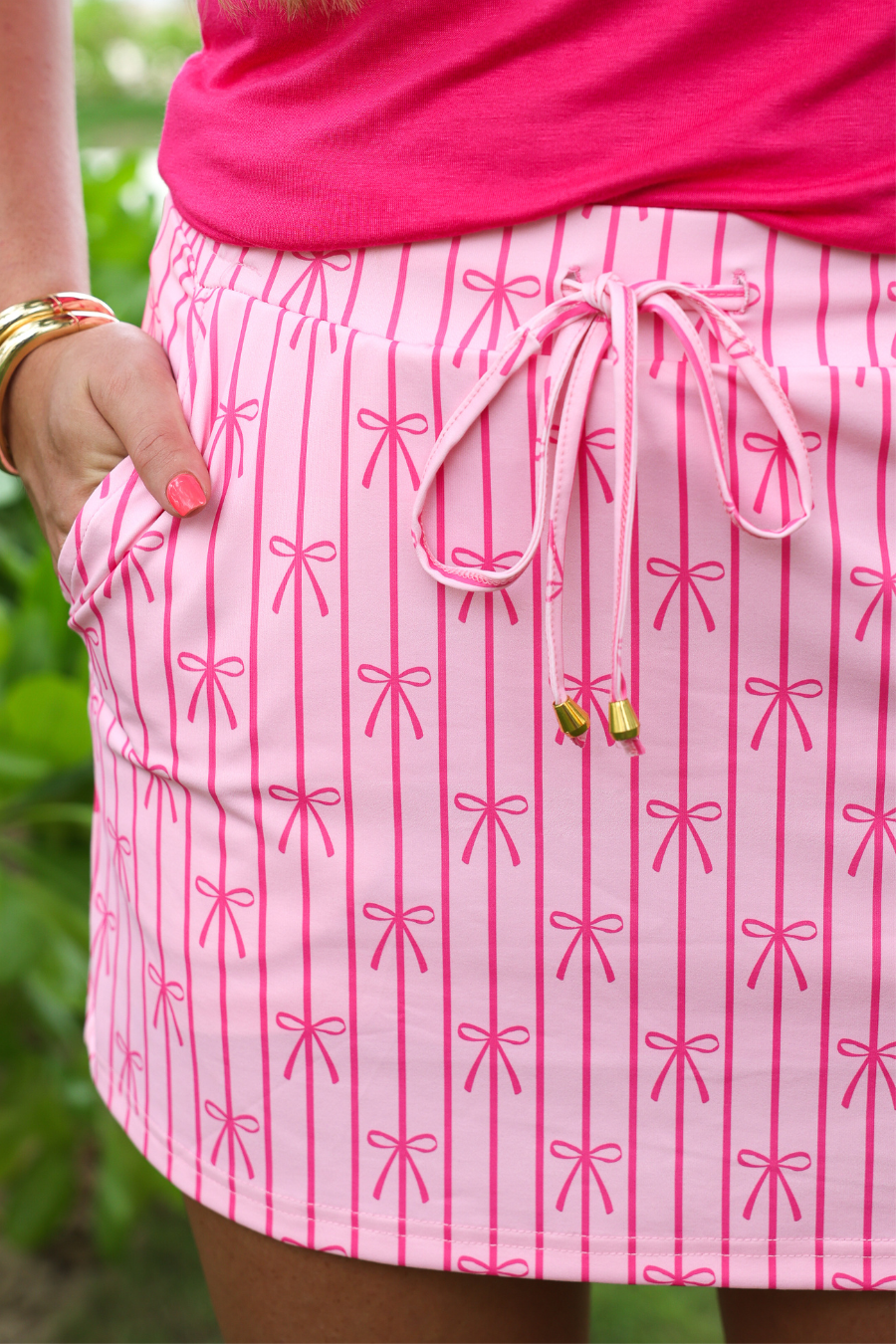 PREORDER: Bow Stripes Skort by Jess Lea (ETA: February) - BFF Here