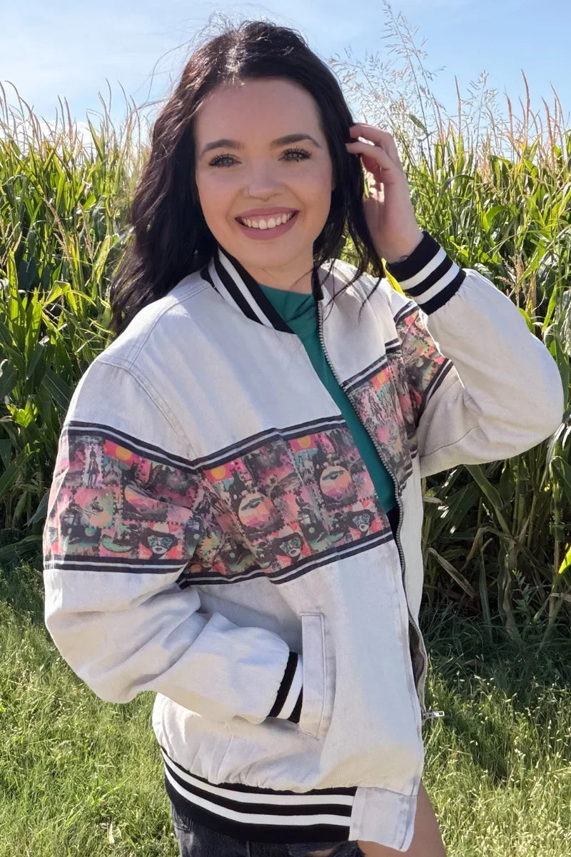 Cosmic Cowgirl Bomber Jacket by Sterling Kreek (Ships 1-2 weeks)