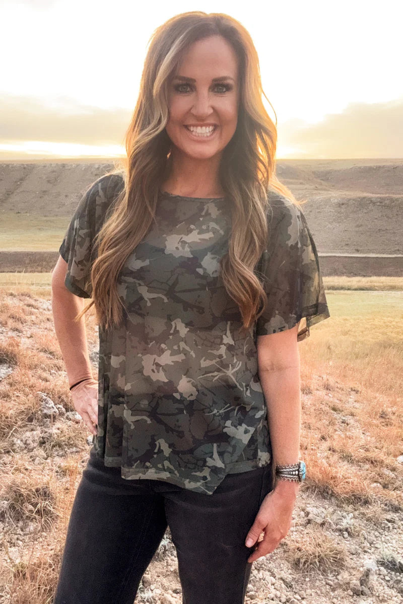 Camo Kreek Mesh Top by Sterling Kreek - BFF Here