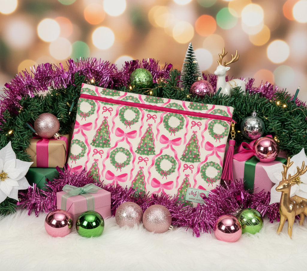 PREORDER: Wreath Witherspoon by Makeup Junkie Bags (Ships Late November) - BFF Here